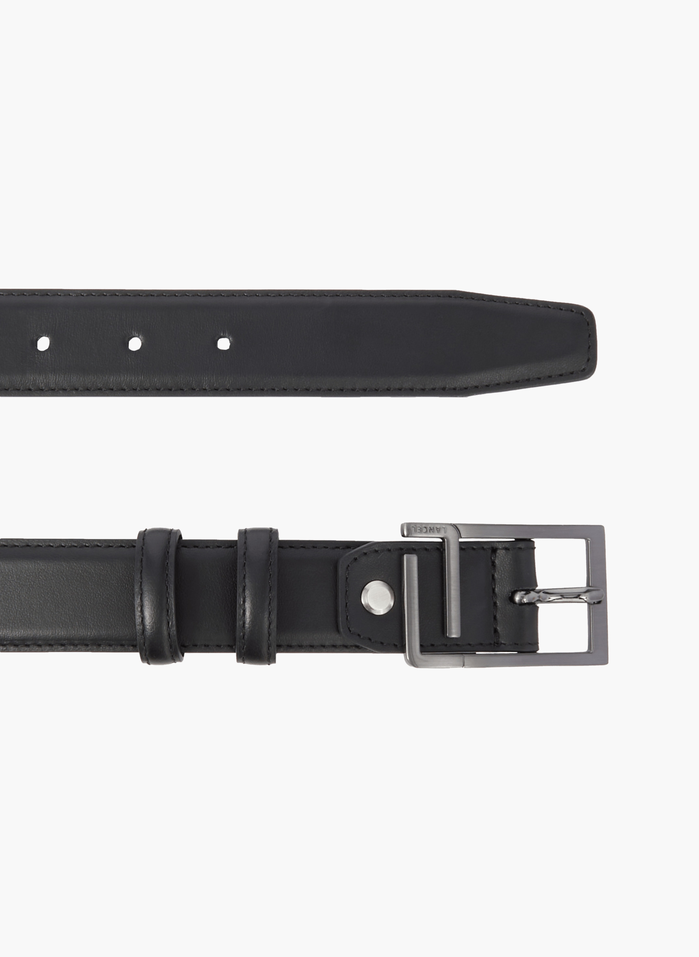 Initials riem van Lancel LANCEL Zwart