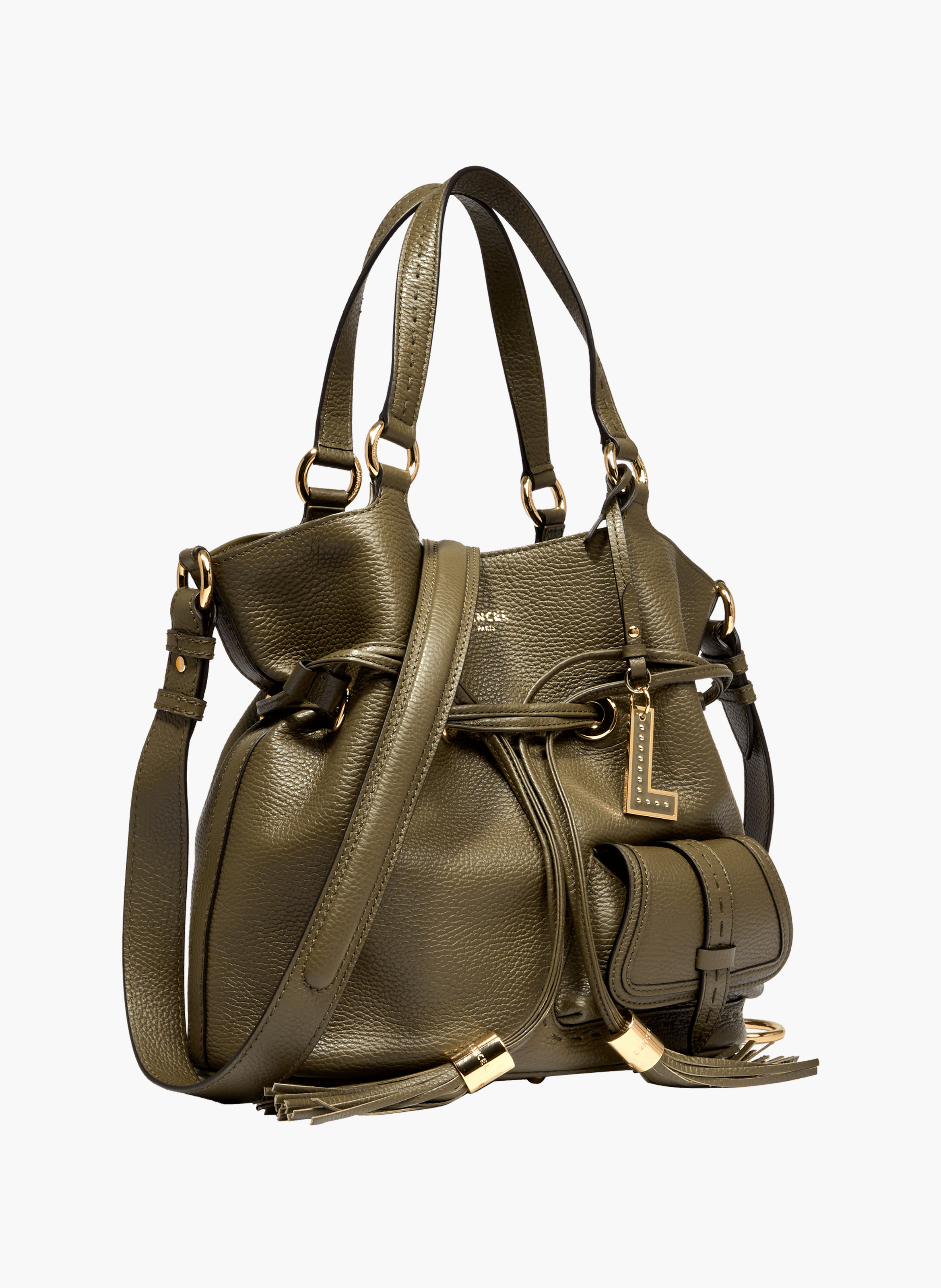 Handtas m eerste flirt van Lancel in leer. LANCEL Groen