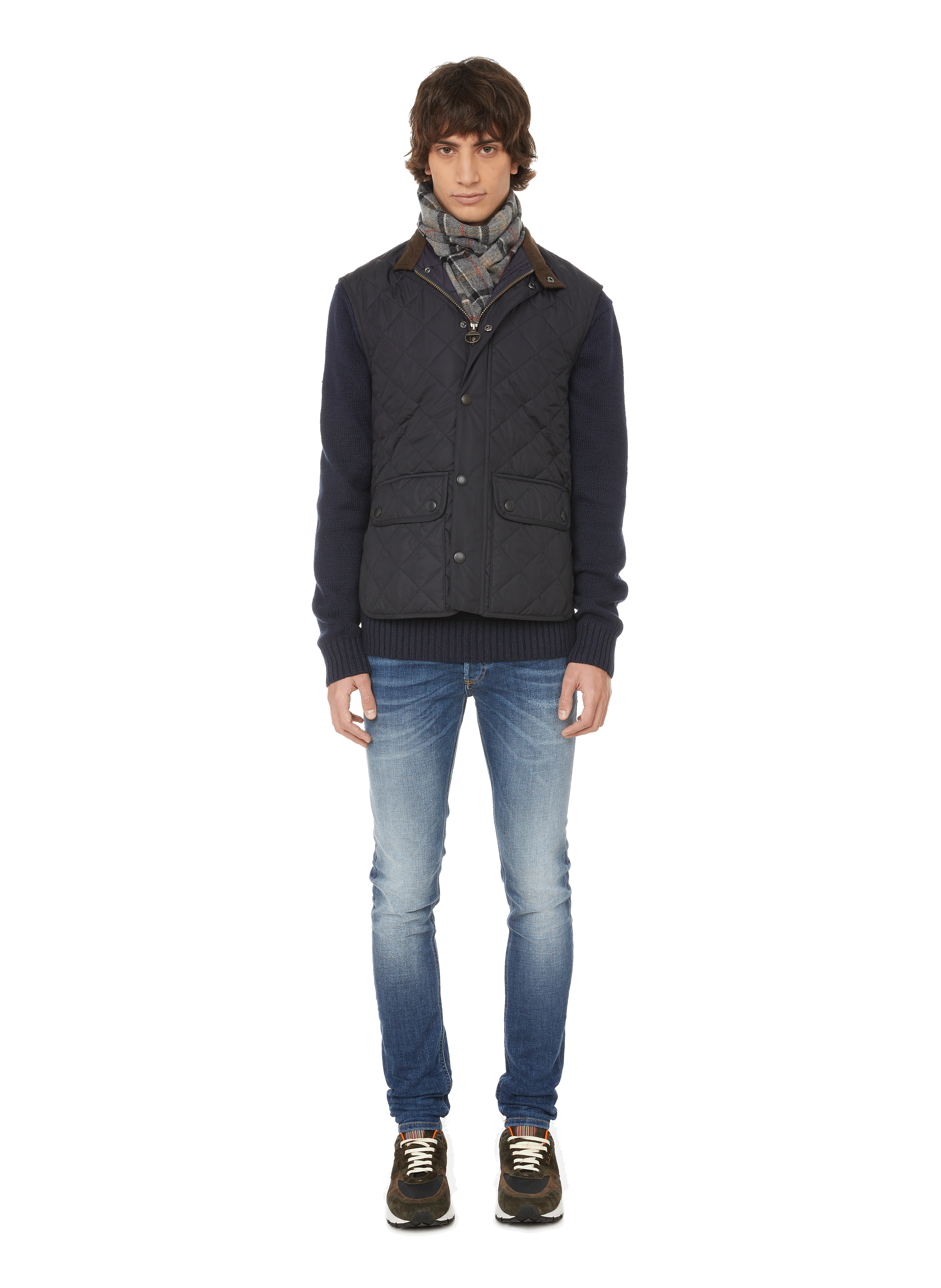 Tartan wool scarf  BARBOUR Green