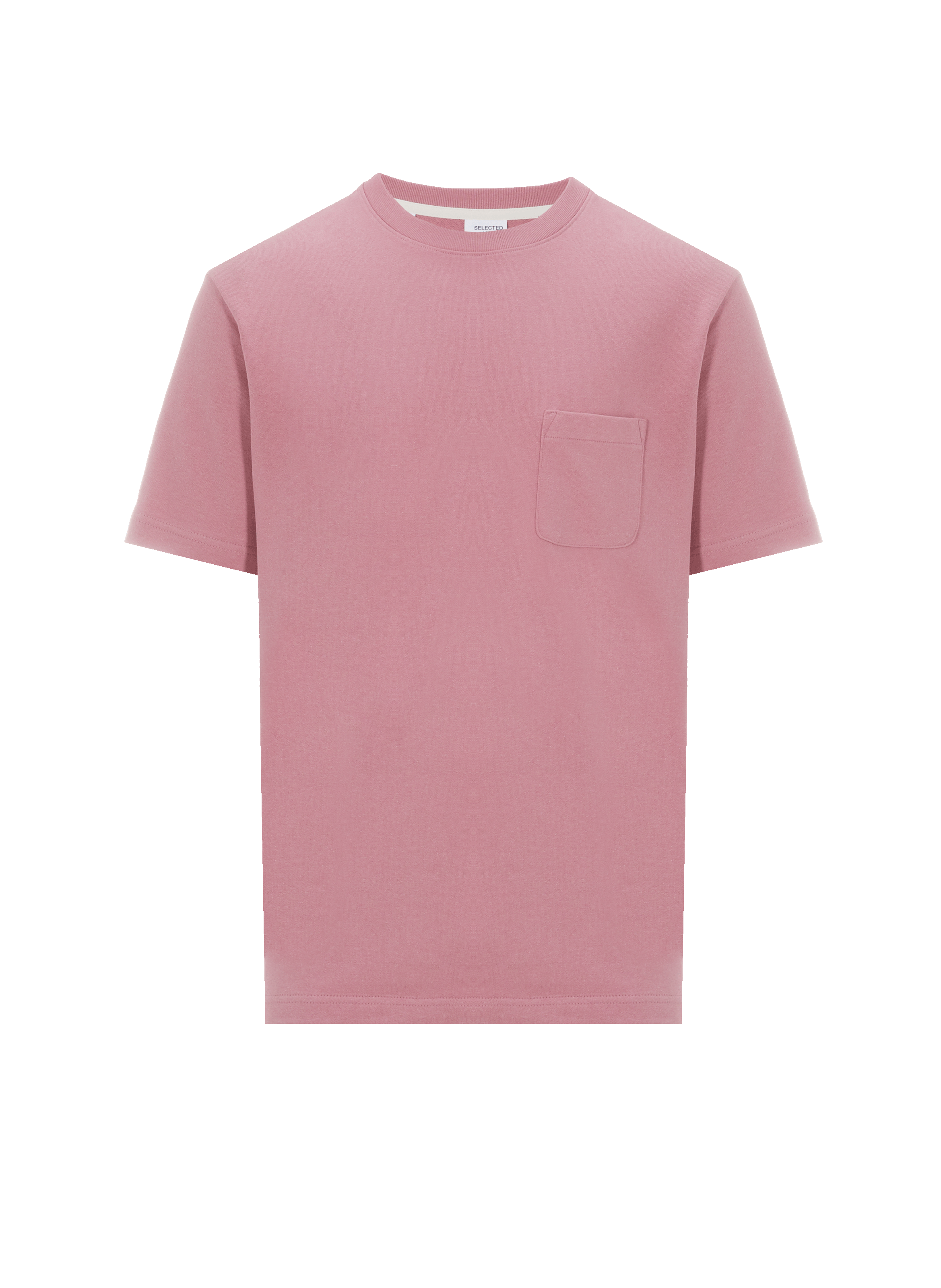 T-shirt col rond en coton recyclé et viscose