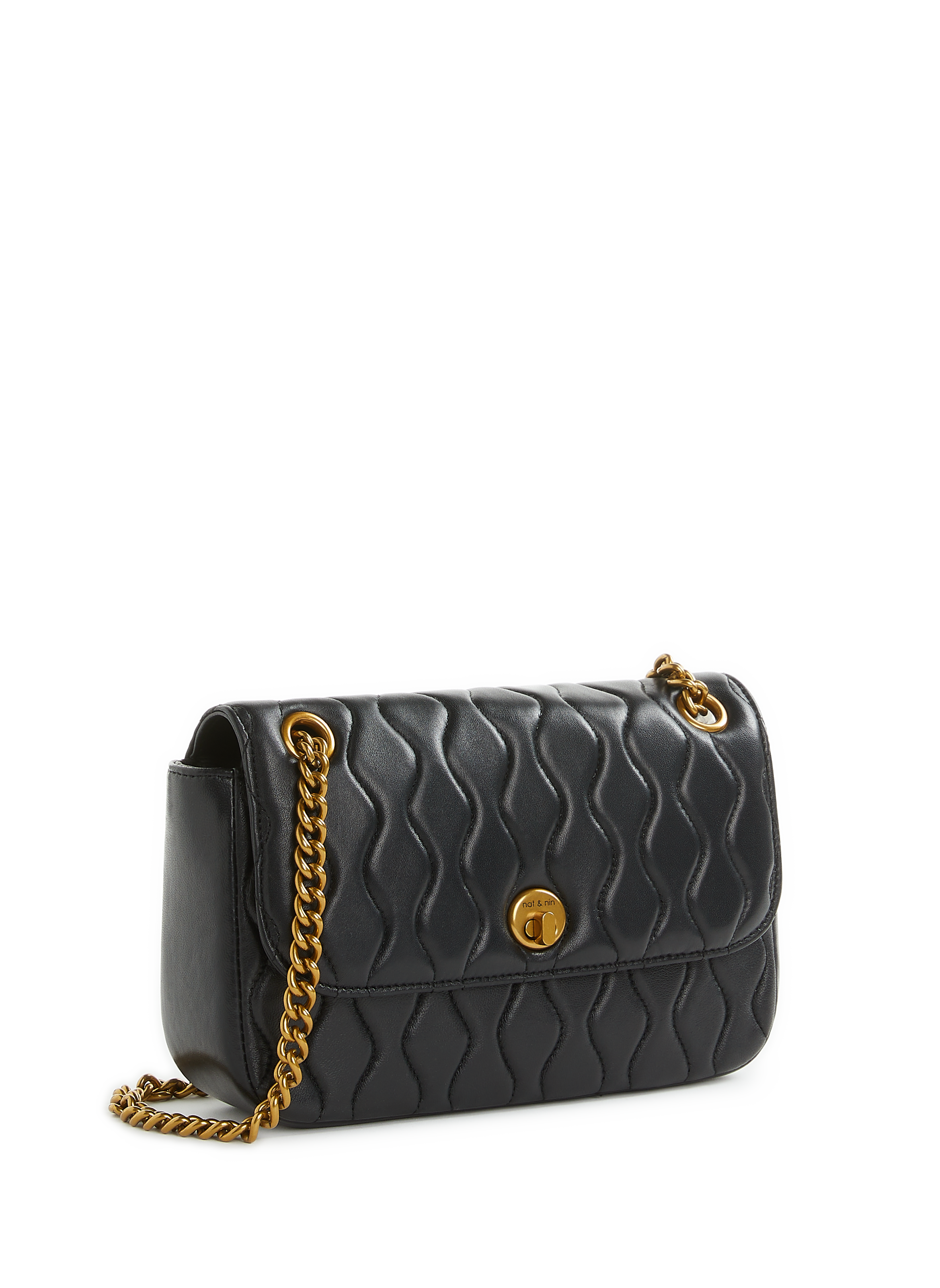 Sac à mains matelassé en cuir