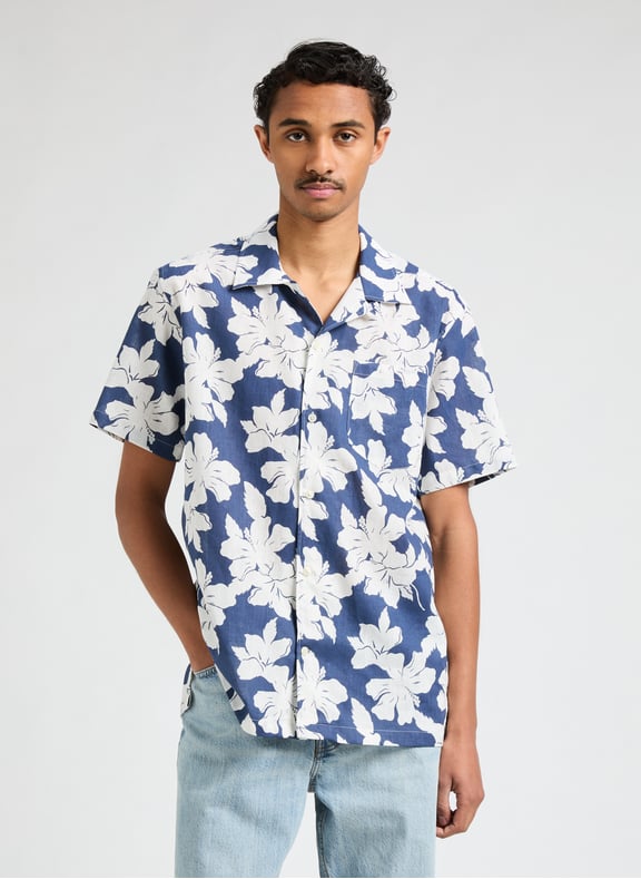 Floral shirt Blue by AU PRINTEMPS PARIS AU PRINTEMPS PARIS Floral shirt Blue