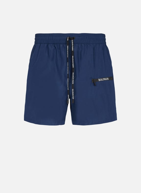 Short de bain à logo balmain Bleu by BALMAIN BALMAIN Short de bain à logo balmain Bleu