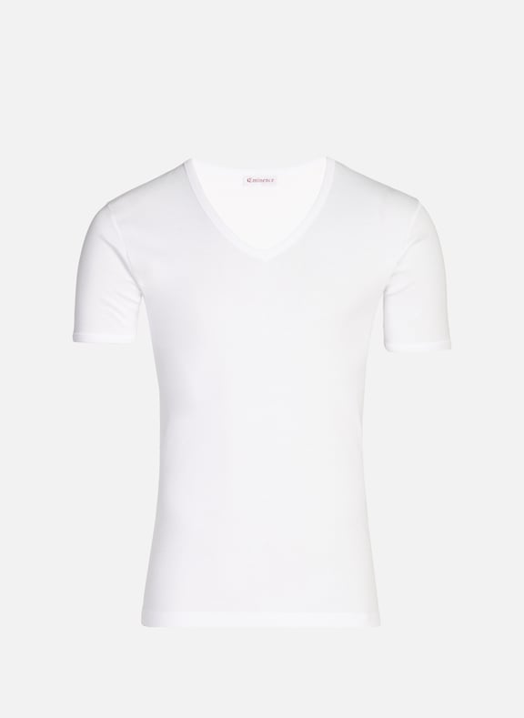 T-shirt col V en coton Blanc by EMINENCE EMINENCE T-shirt col V en coton Blanc