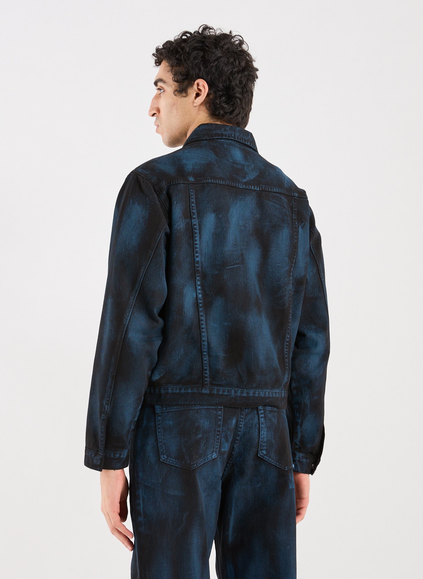 Oversized jacket with a classic cotton collar ARTE ANTWERP Black