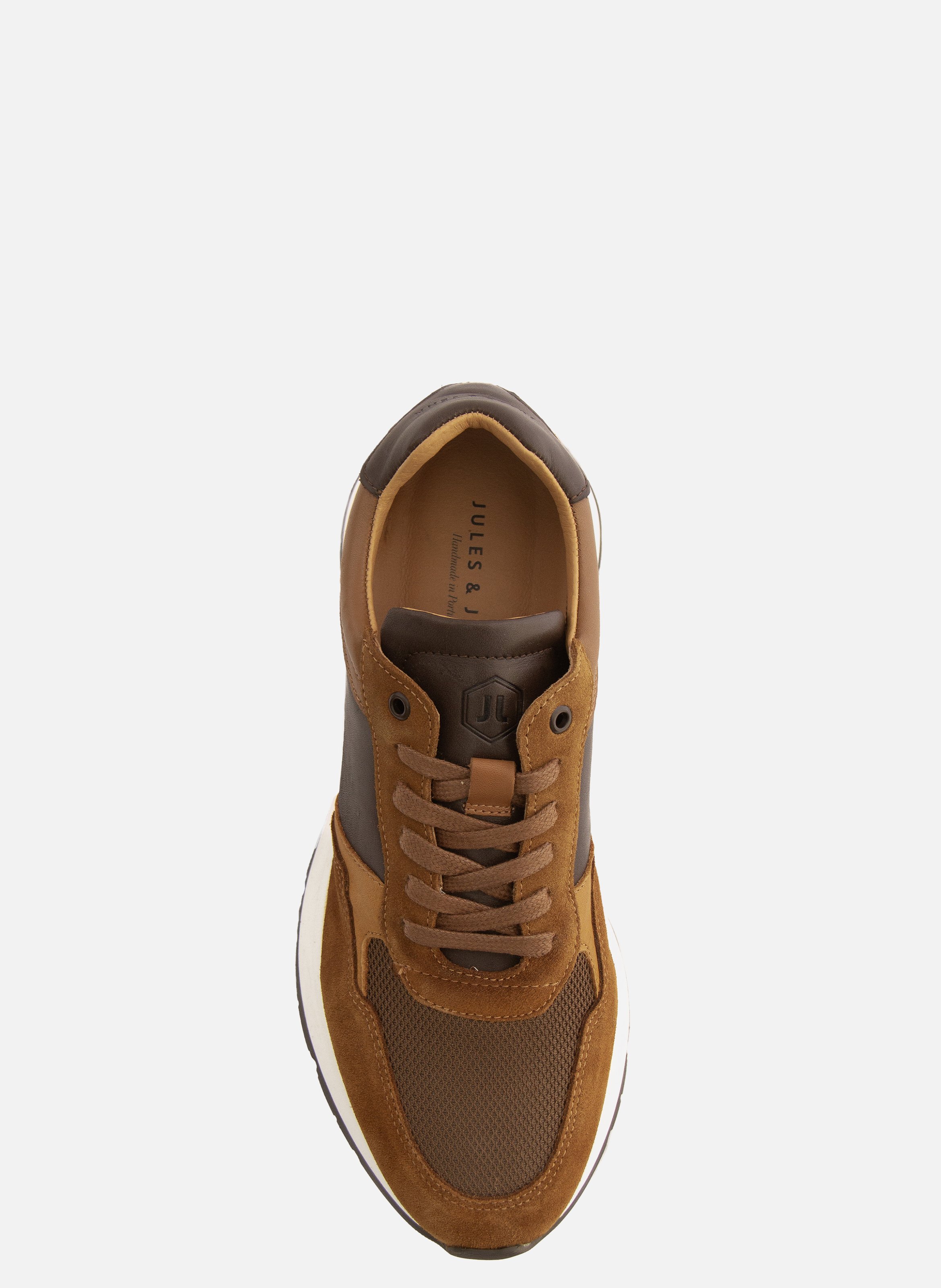 Sneakers noé cuir JULES & JENN Marron