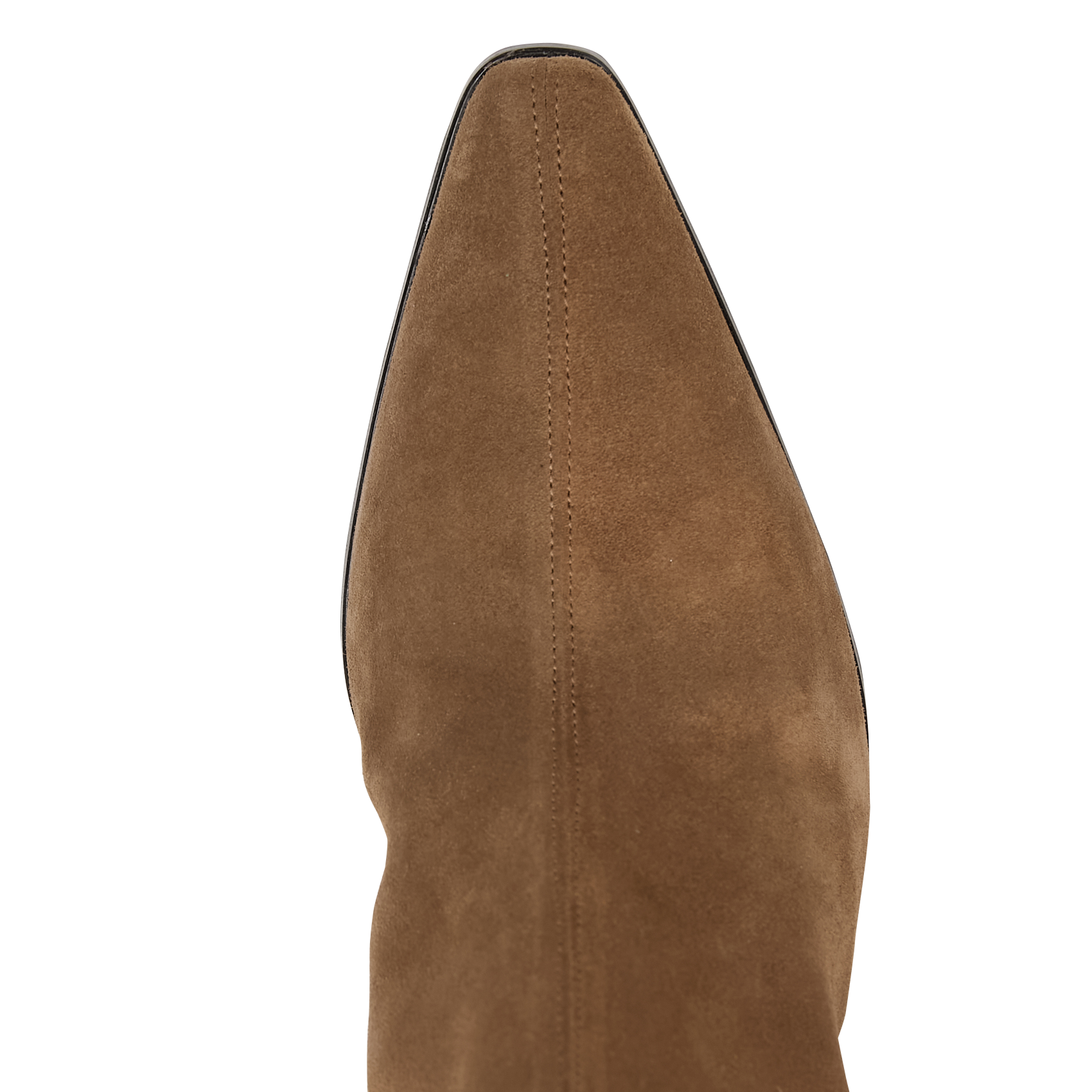 Bottines à talons en cuir velours n°713 RIVECOUR Marron