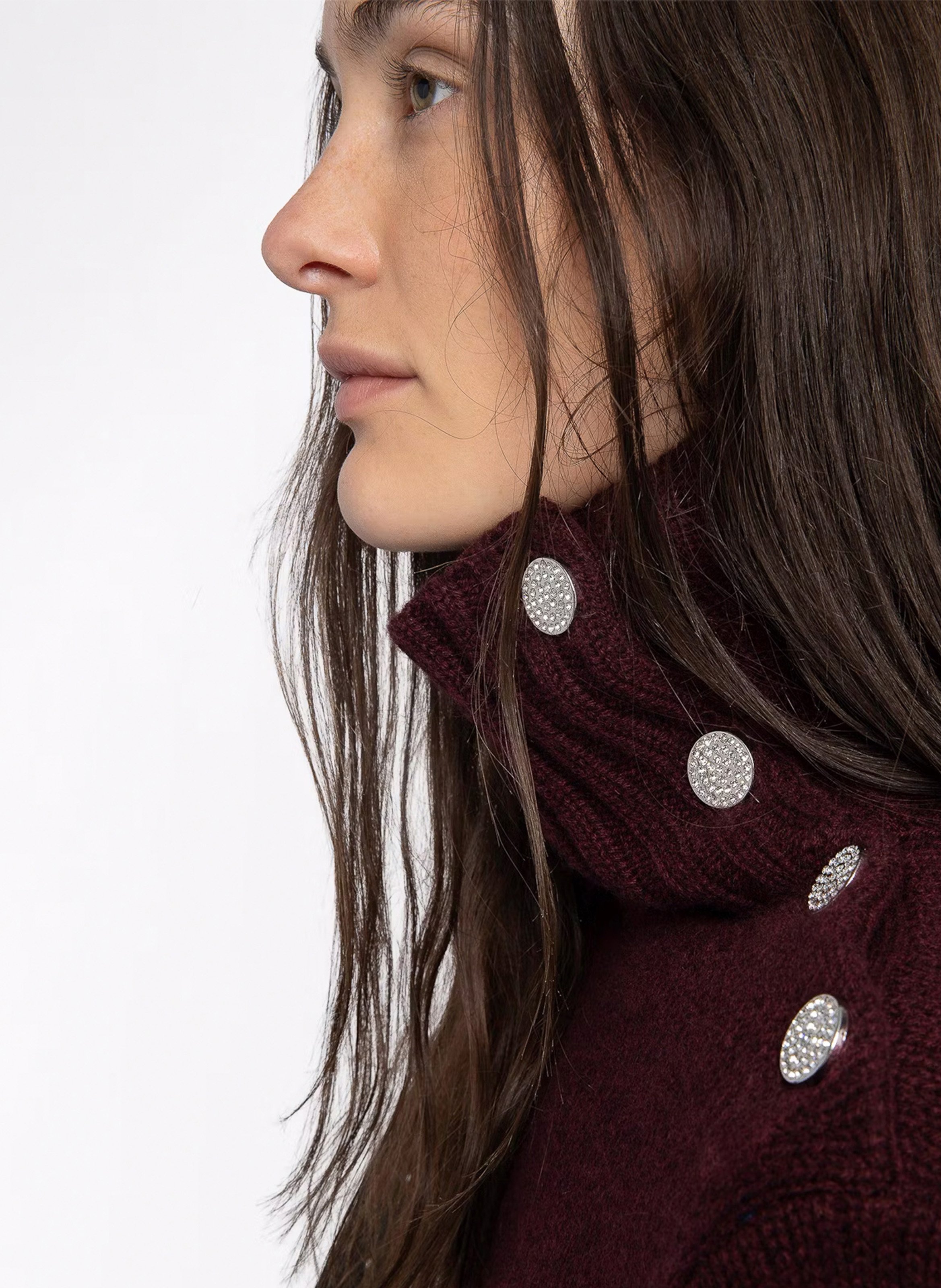 Pull col montant en cachemire nalma ZADIG&VOLTAIRE Violet