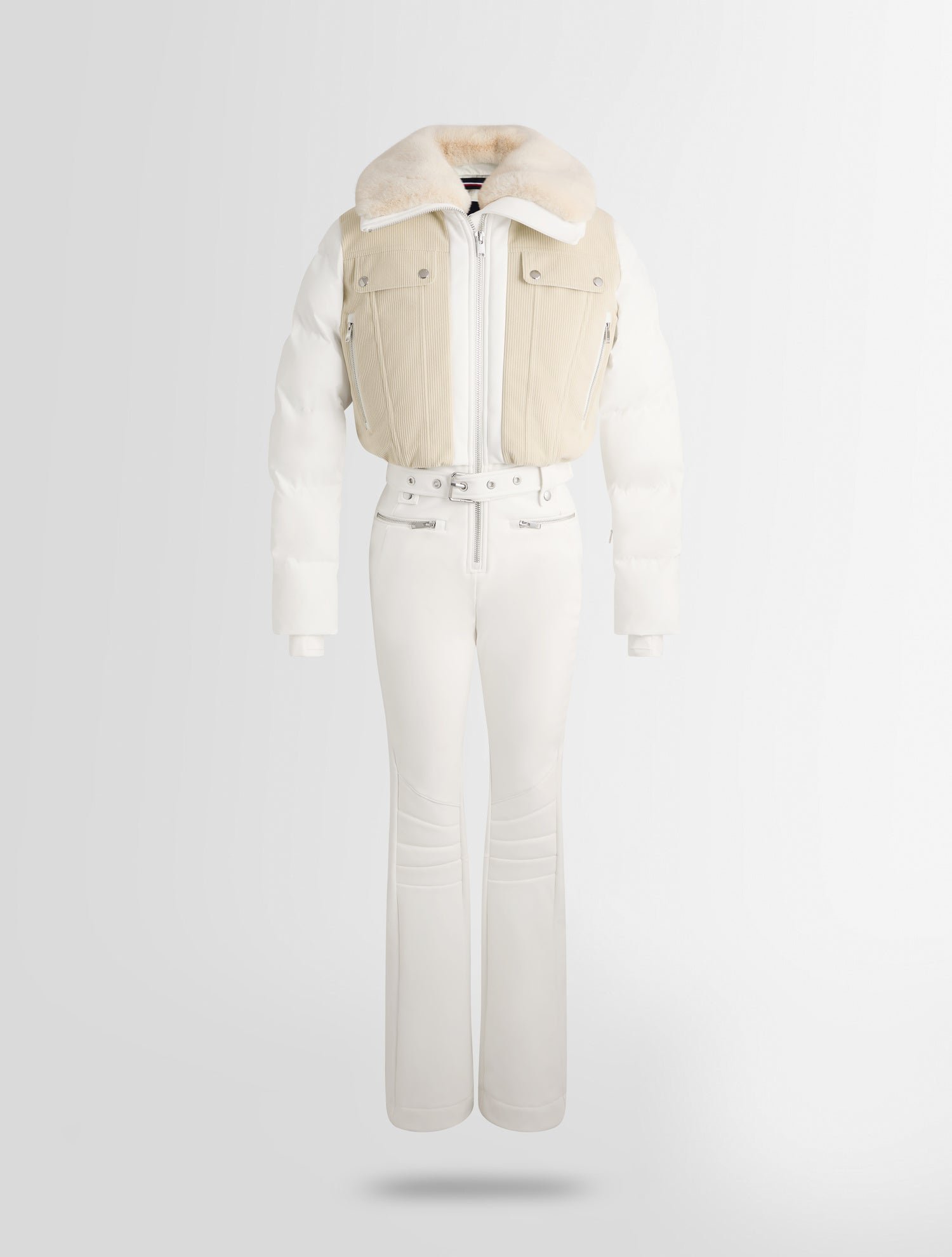 Combinaison de ski karei velvet col montant coupe ajustée FUSALP Jaune