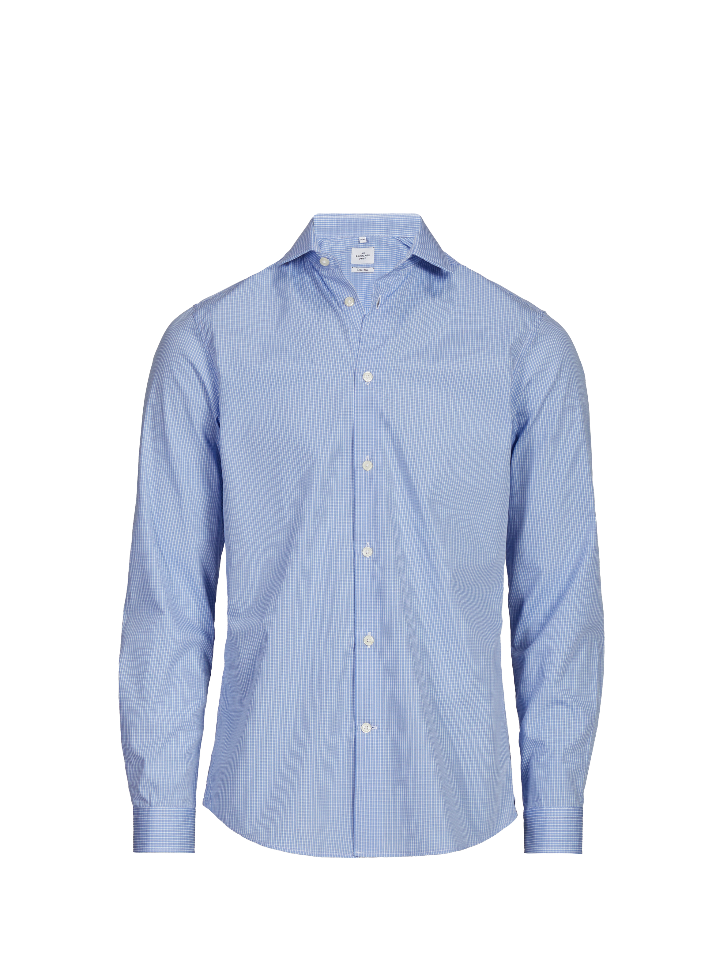 AU PRINTEMPS PARIS Cotton poplin shirt Blue