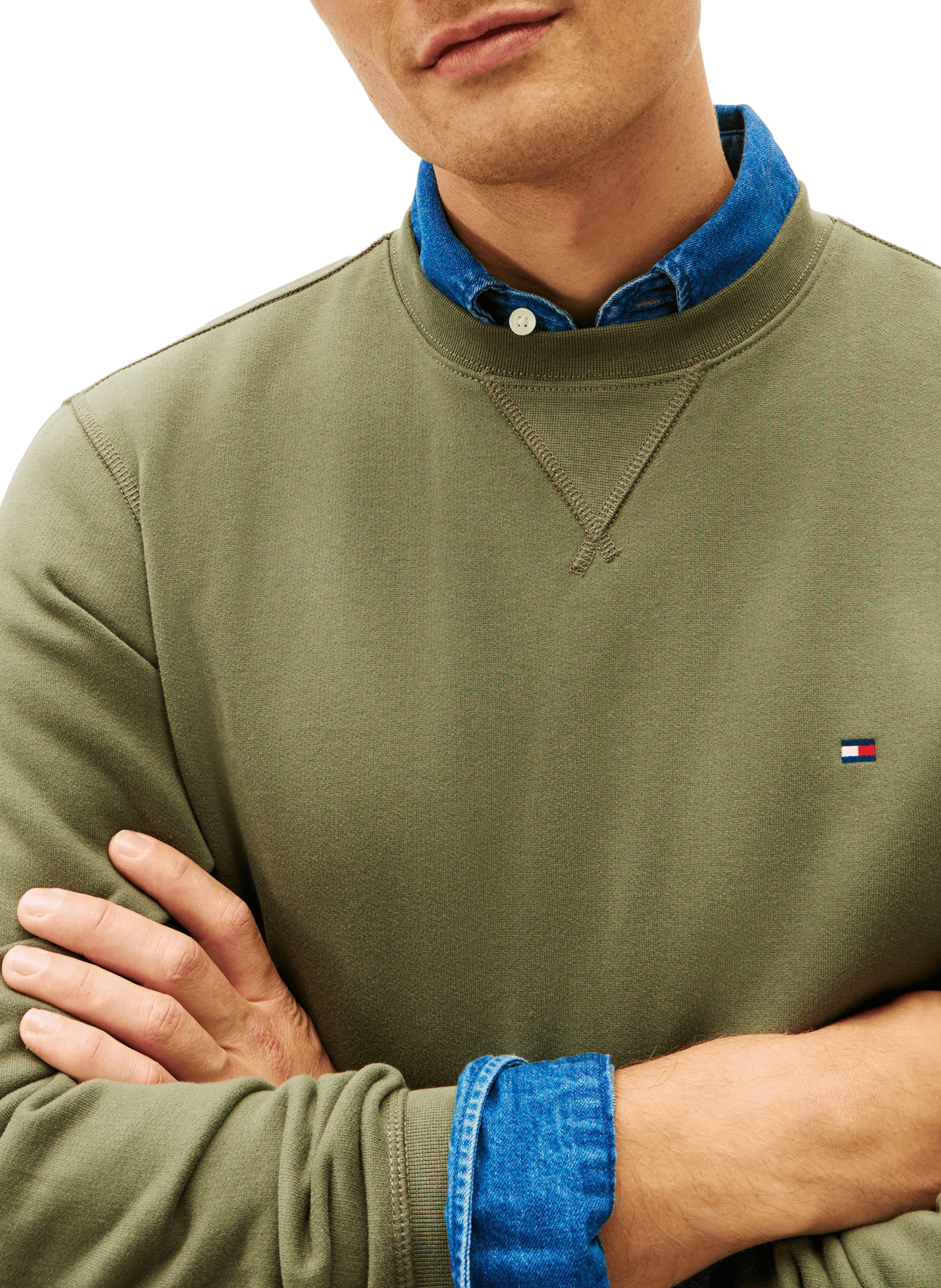 Cotton sweatshirt TOMMY HILFIGER Green