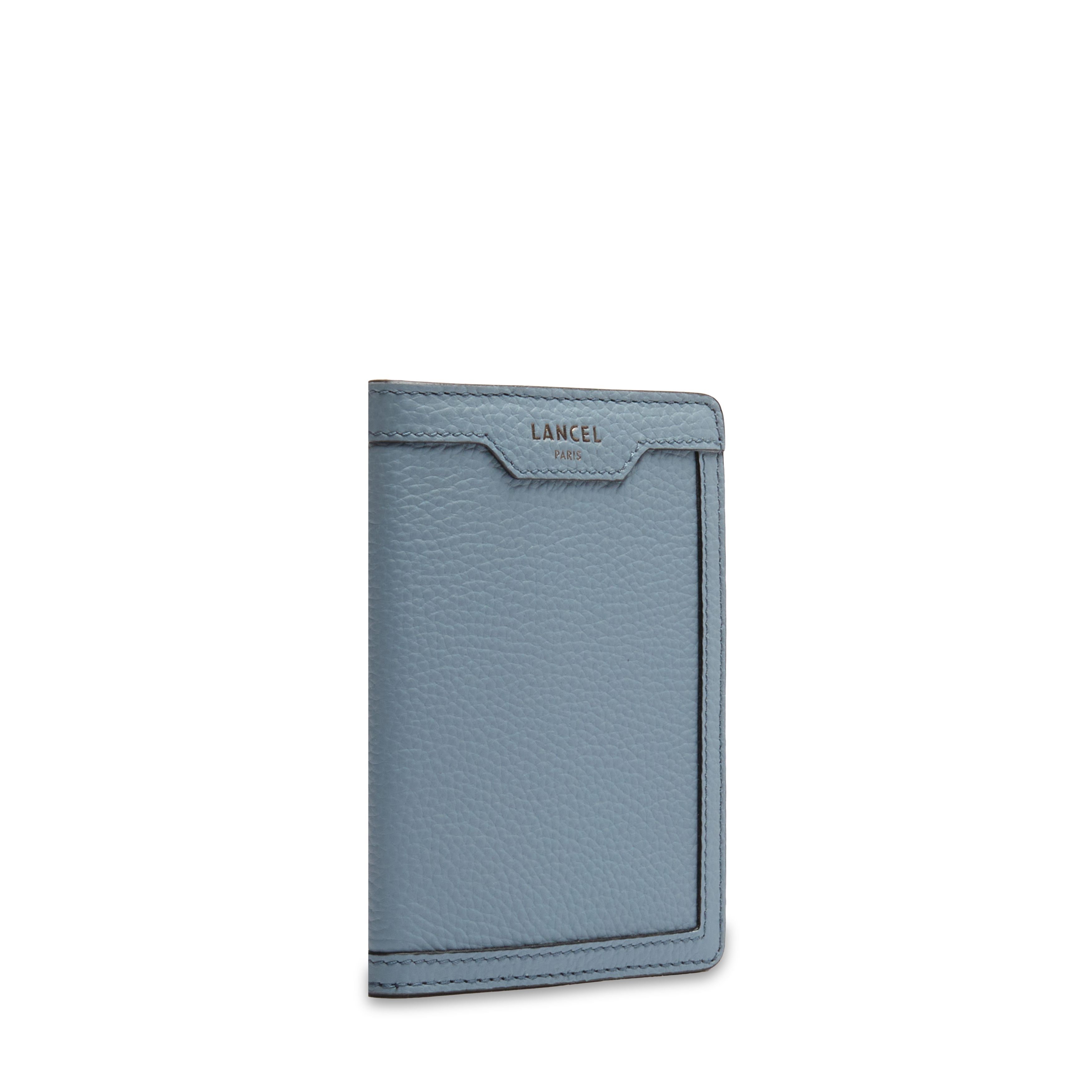 Porte-passeport charlie de lancel en cuir LANCEL Bleu