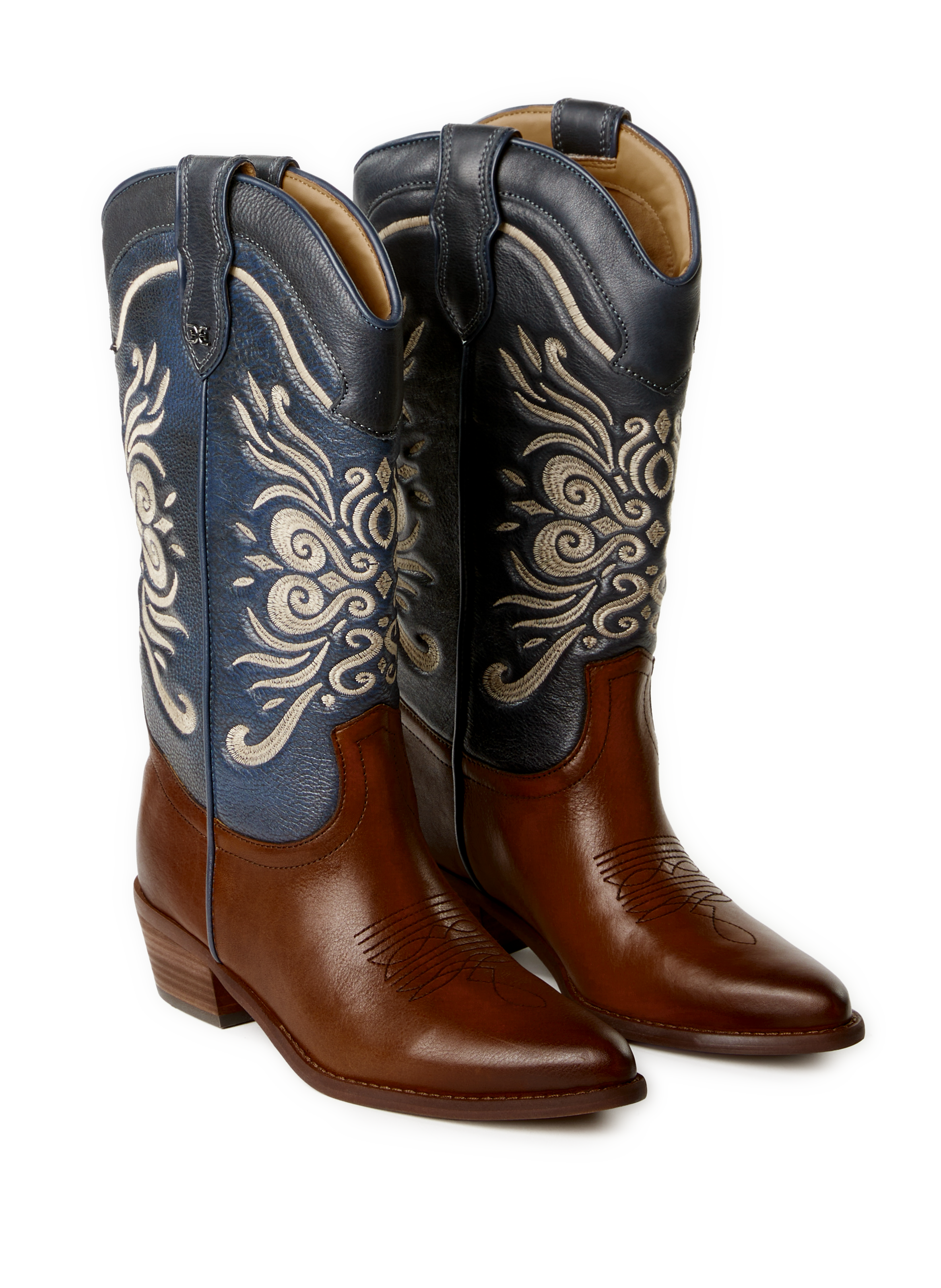 Botttes en cuir SAM EDELMAN Marron