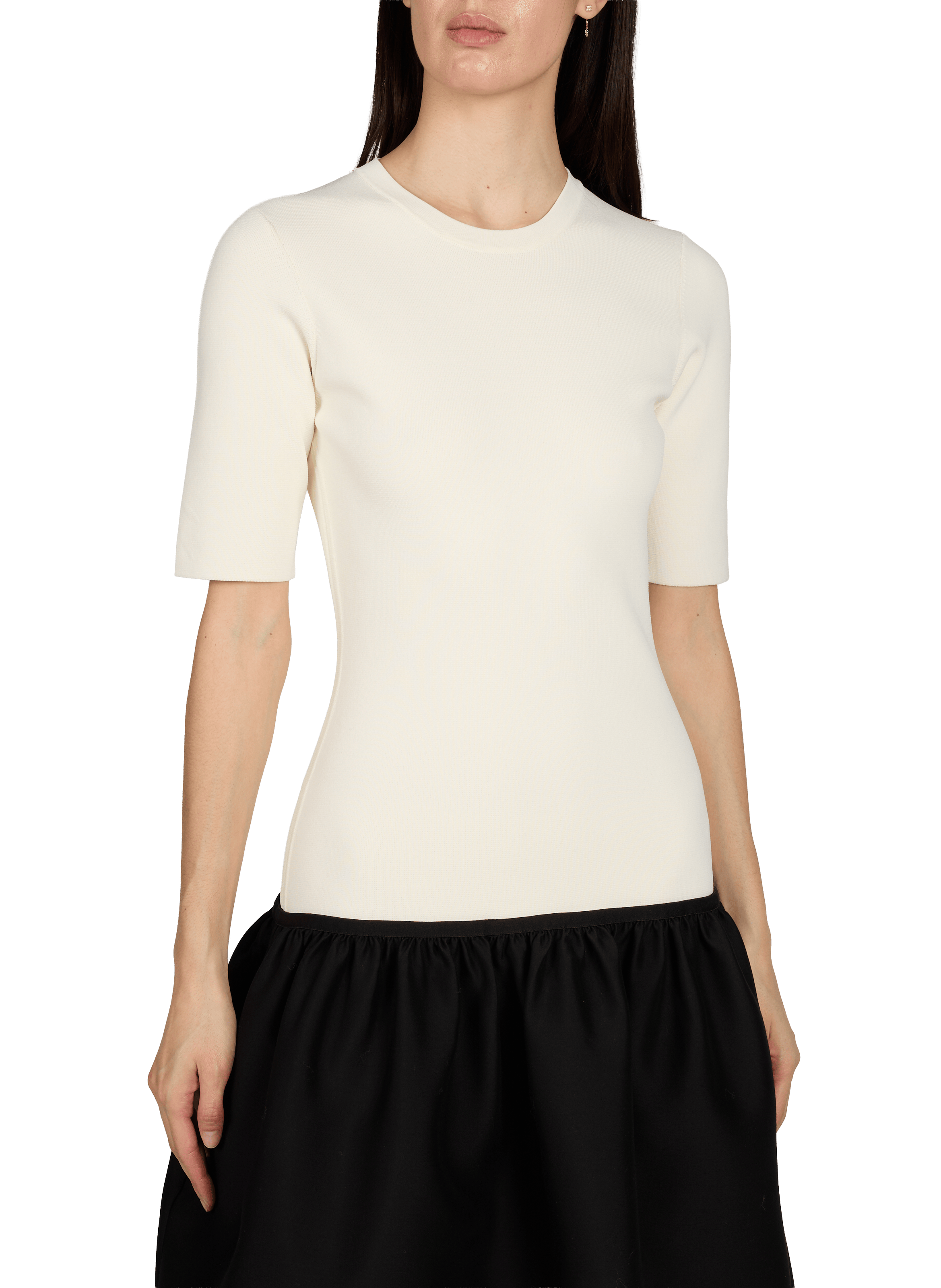 Robe longue en laine et soie TOTEME Beige