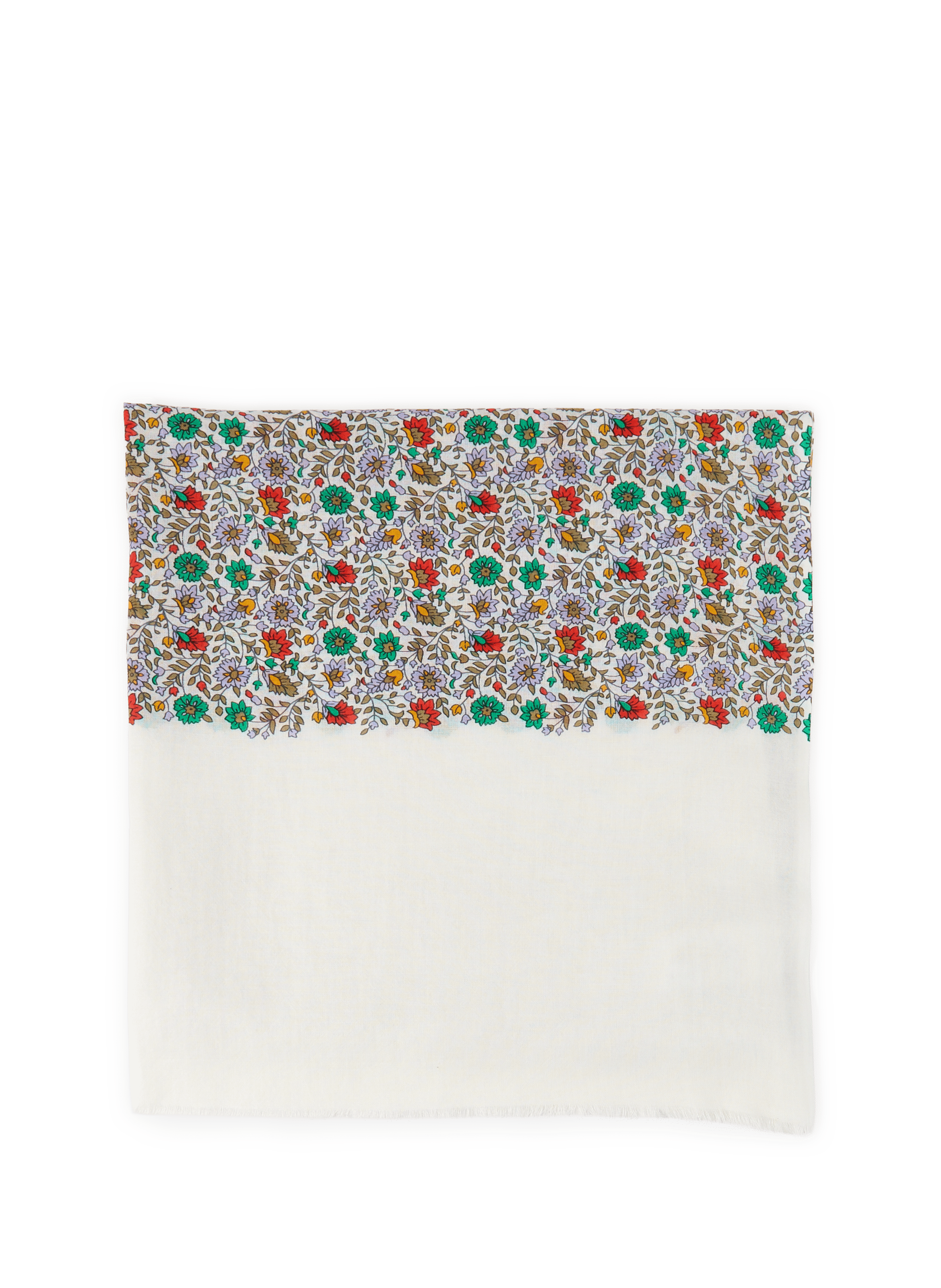 Floral printed stole AU PRINTEMPS PARIS Green