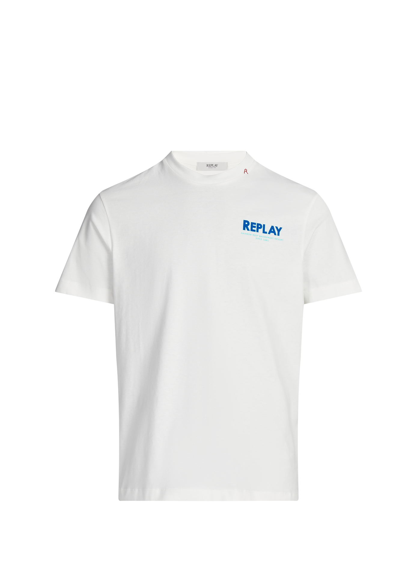Cotton round-neck T-shirt REPLAY White