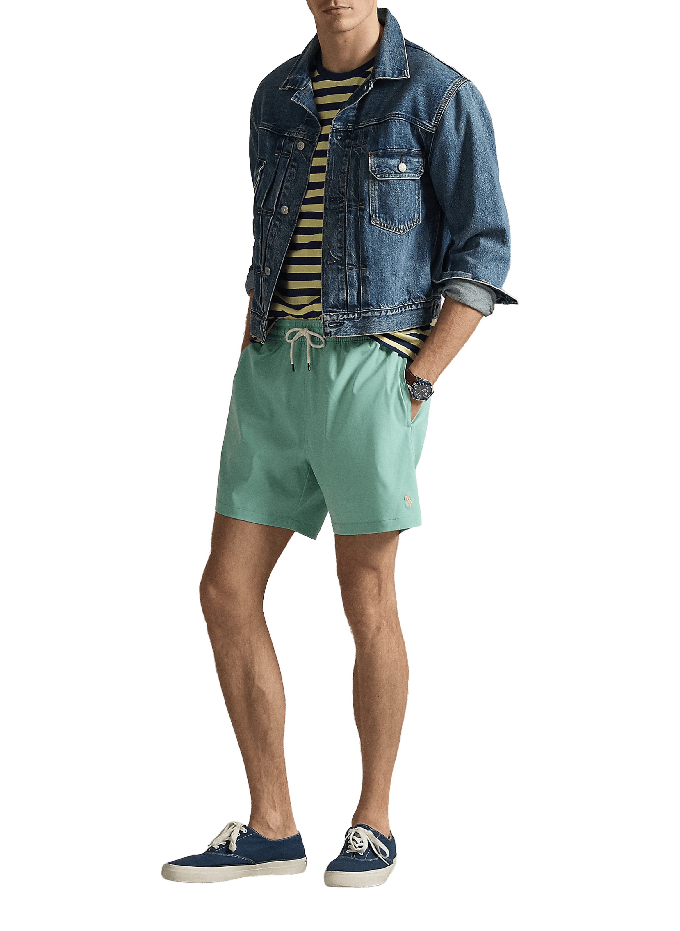 Short de bain uni POLO RALPH LAUREN Rose