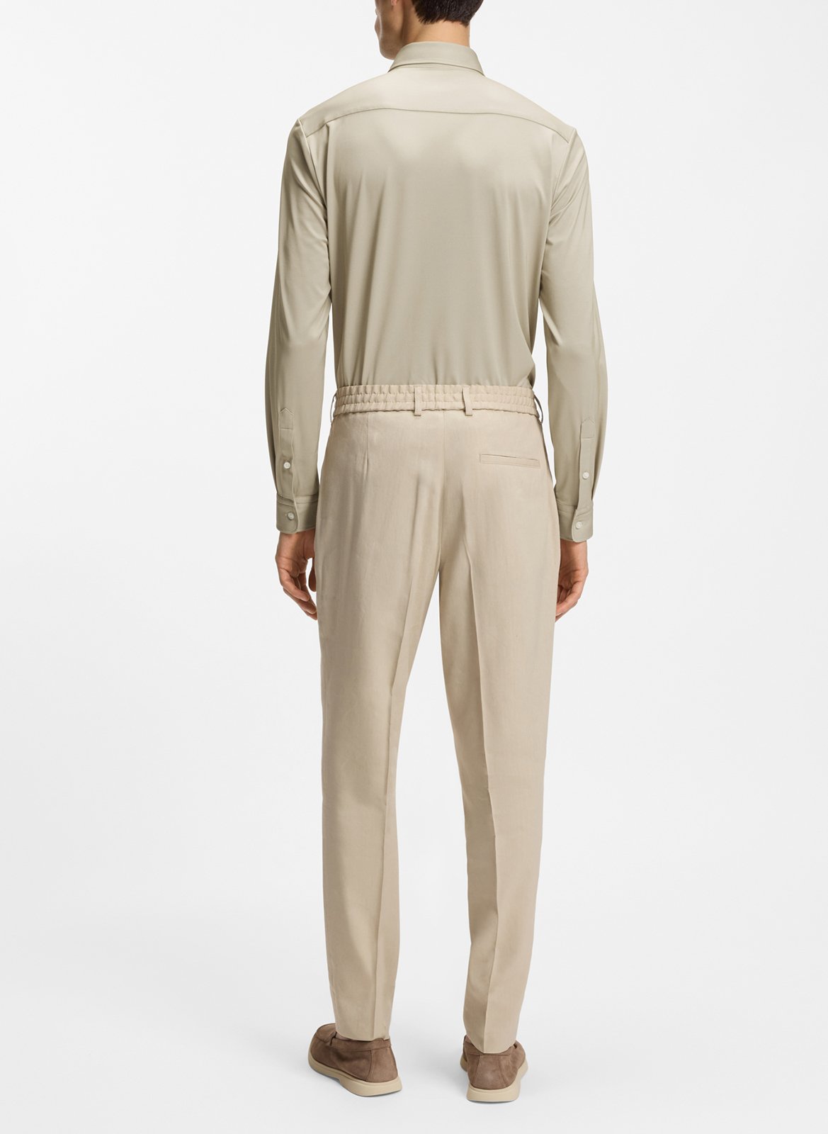 Chemise col classique BOSS Beige