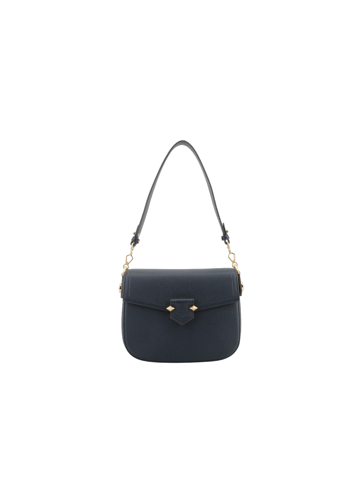 Sèvres | sac porté main et épaule mm en cuir de vachette POURCHET Bleu