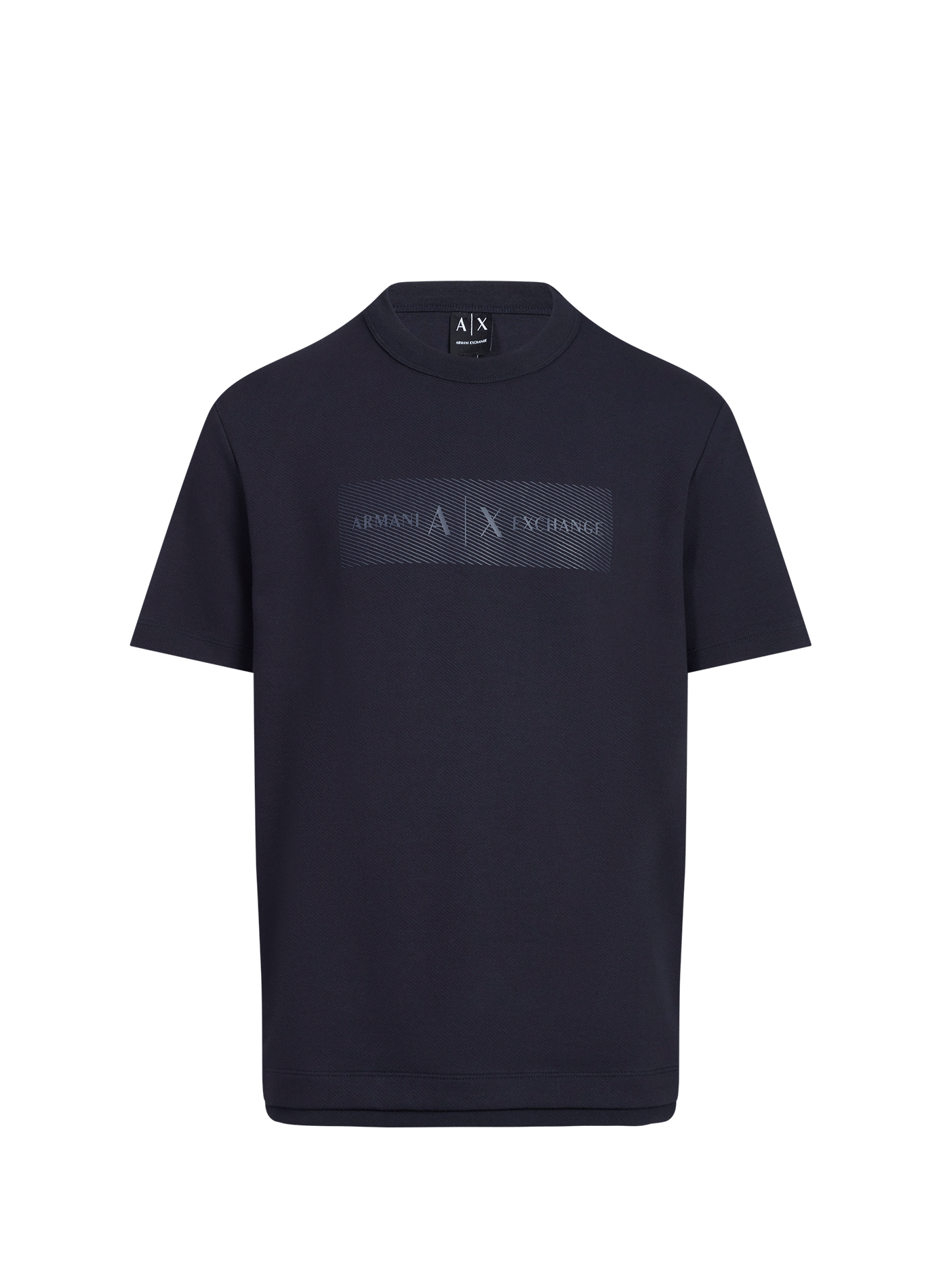 Maglietta girocollo in cotone ARMANI EXCHANGE Blu