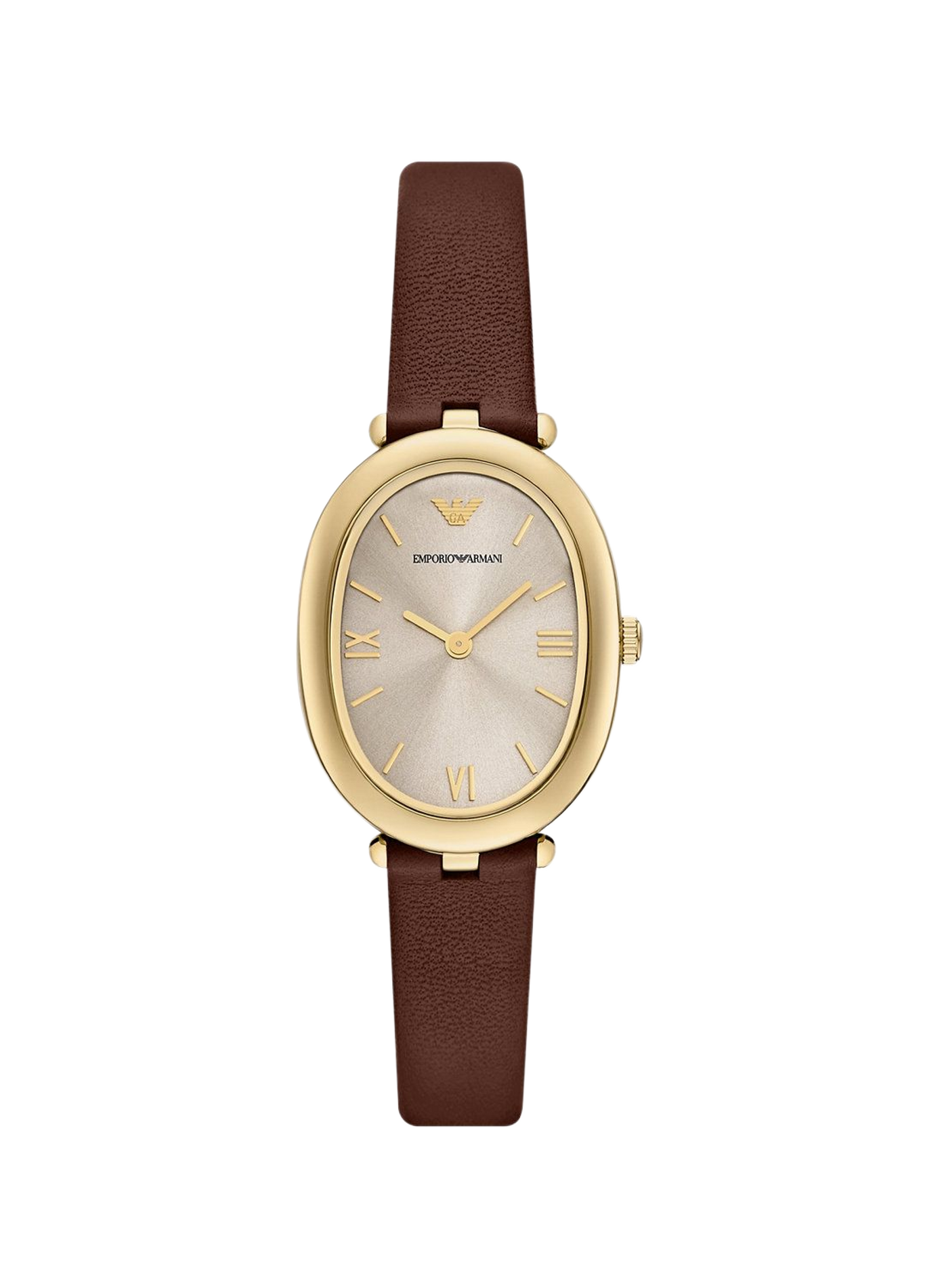 Montre quartz en cuir ARMANI MONTRES Gris