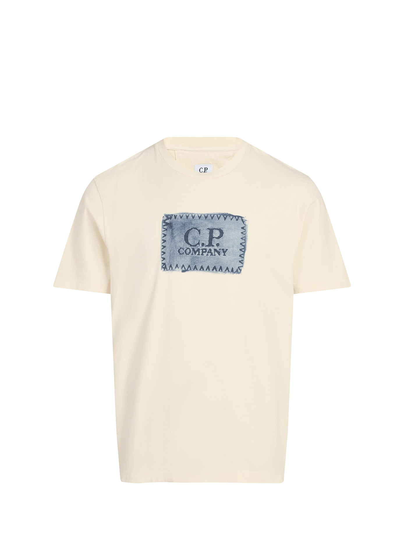 T-shirt imprimé en coton CP COMPANY Beige