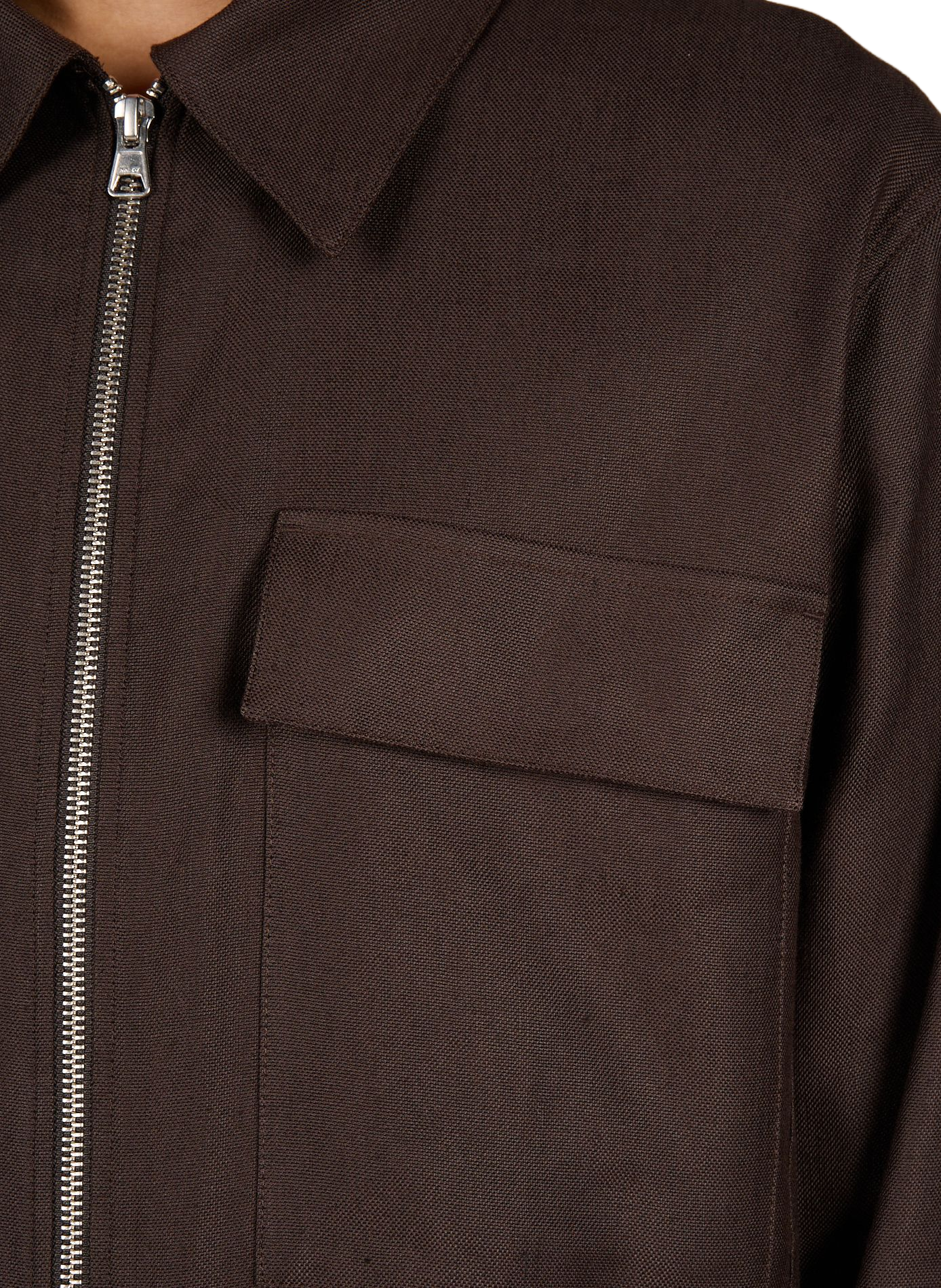 Zip jacket with classic collar NN.07 Brown