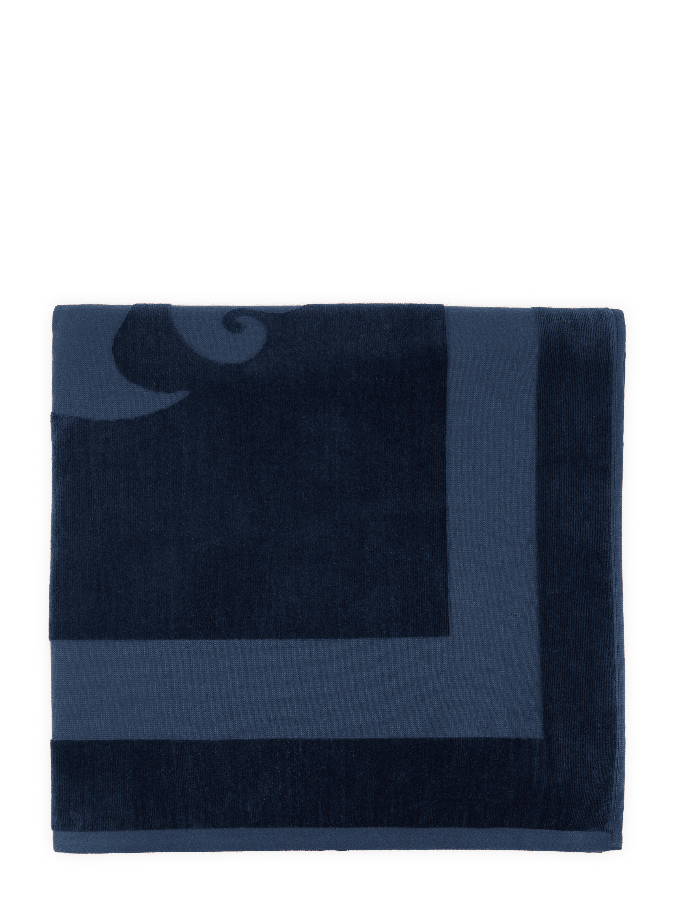 Jacquard cotton terry beach towel SUNDEK Blue