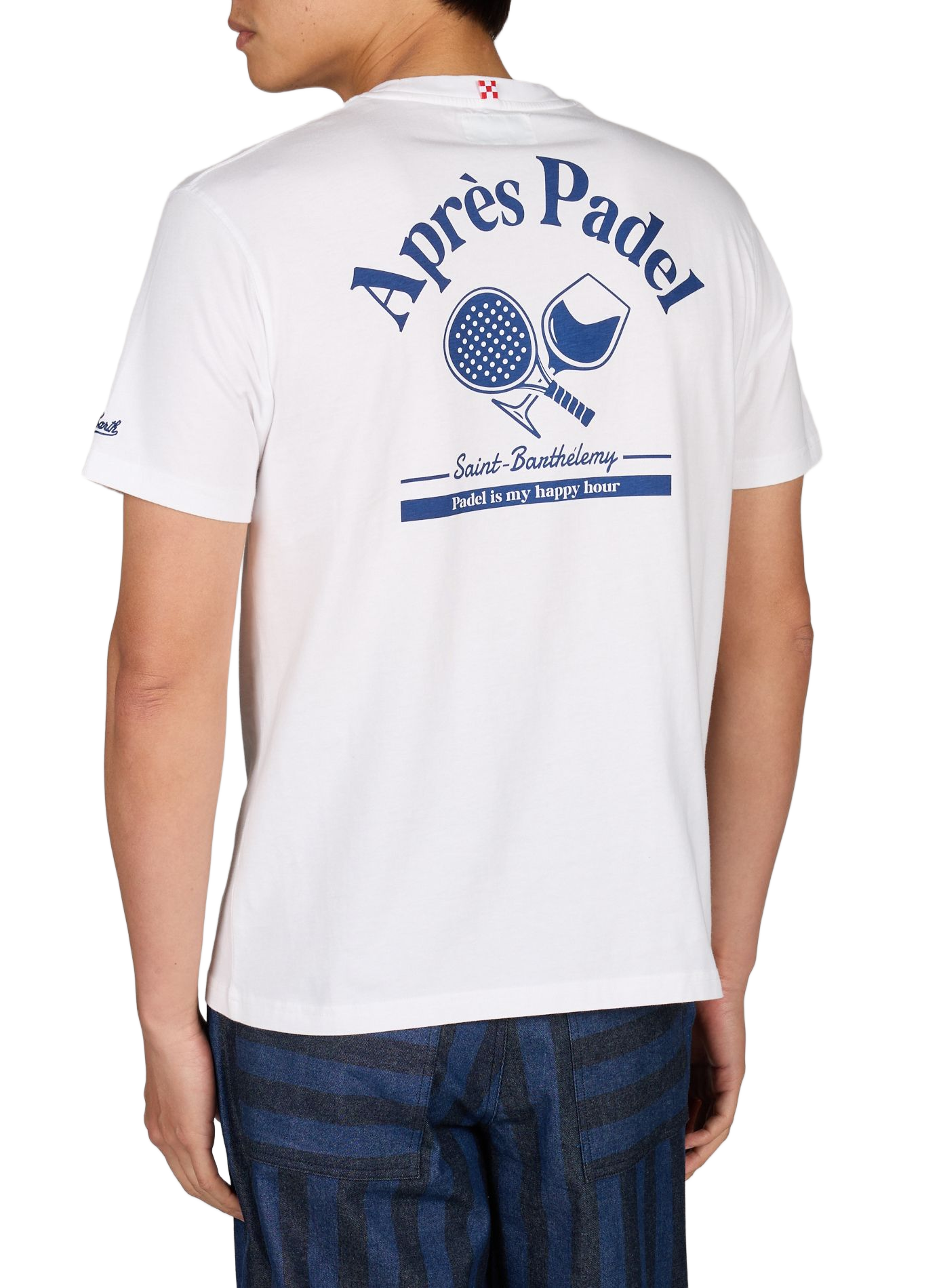Camiseta recta de algodón MC2 SAINT BARTH Blanco