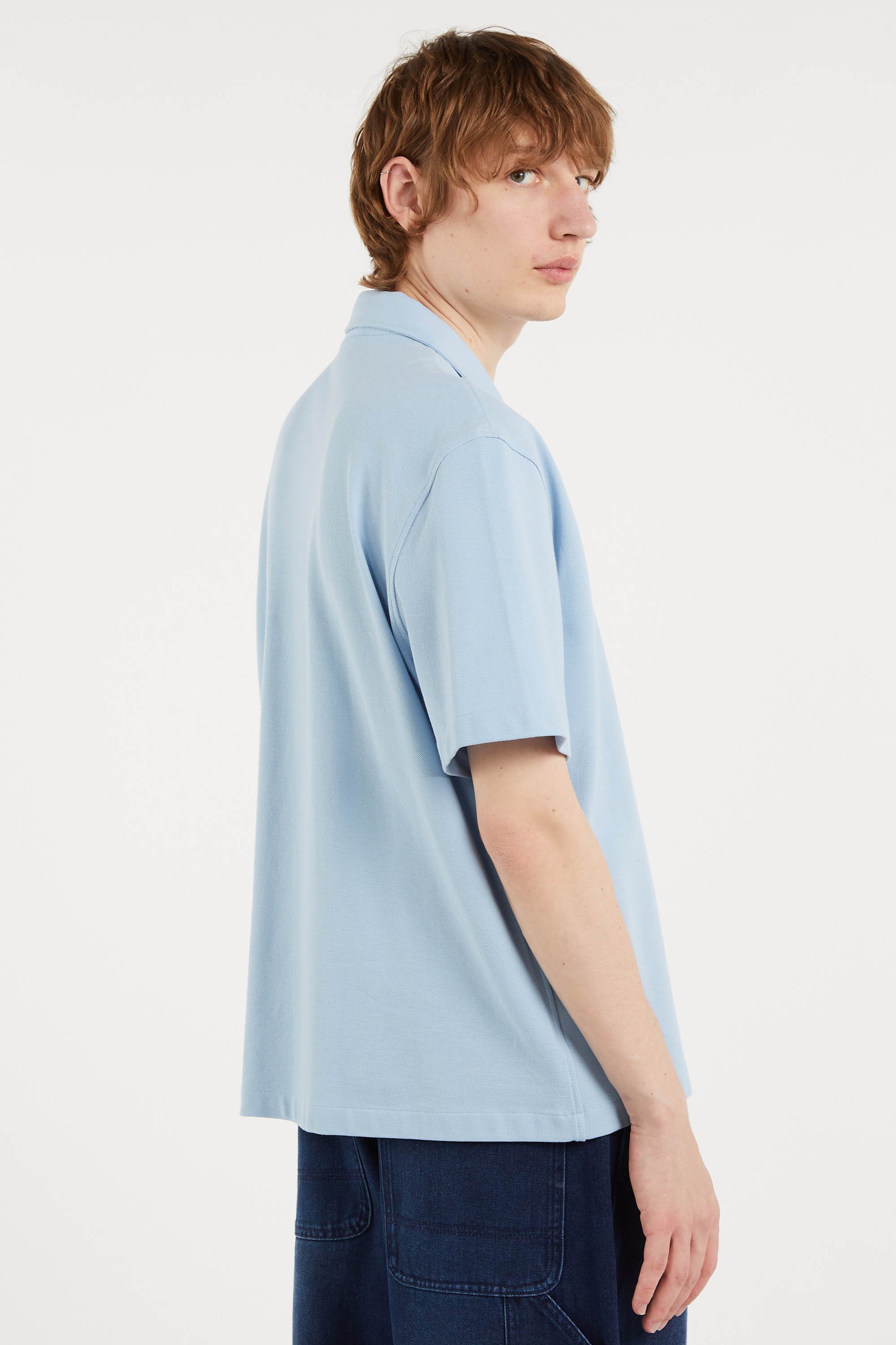 Chemise chemise casual manches co LACOSTE Bleu
