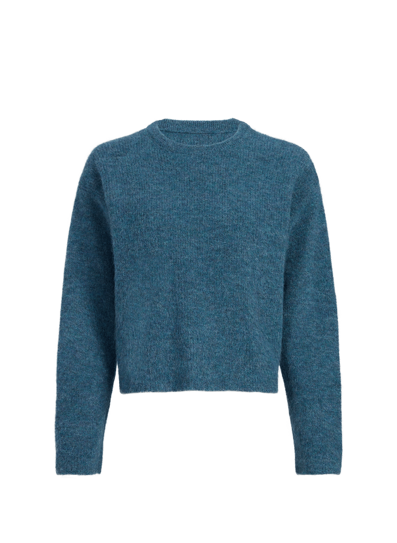 Rundhalsausschnitt-Pullover aus Alpaka-Mischgewebe SAISON 1865 Blau