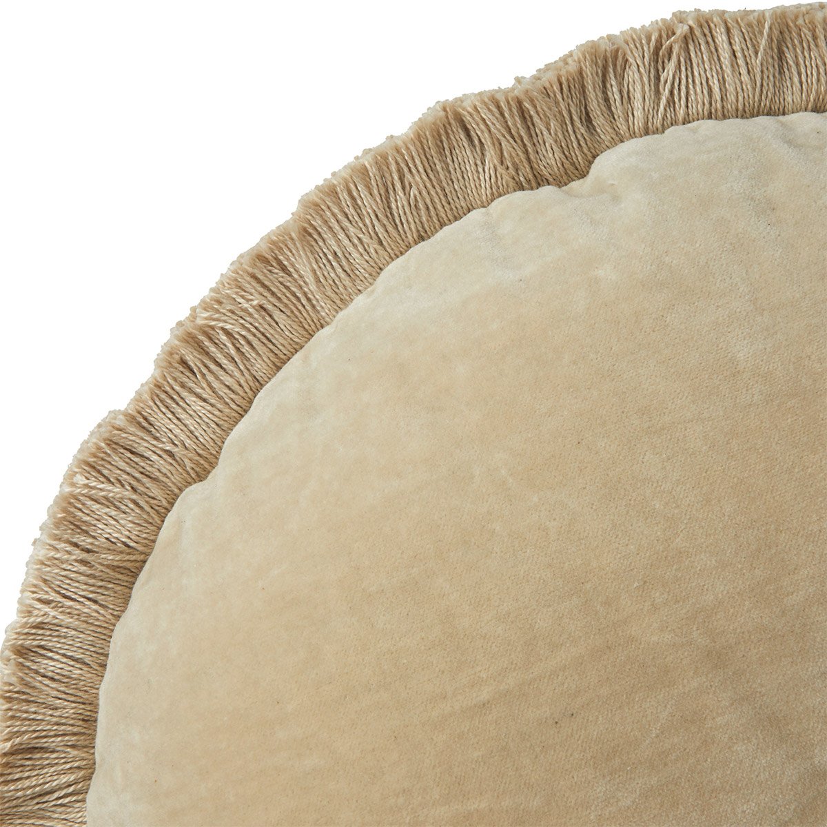 Coussin en velours, romulus DESFORGES Gris
