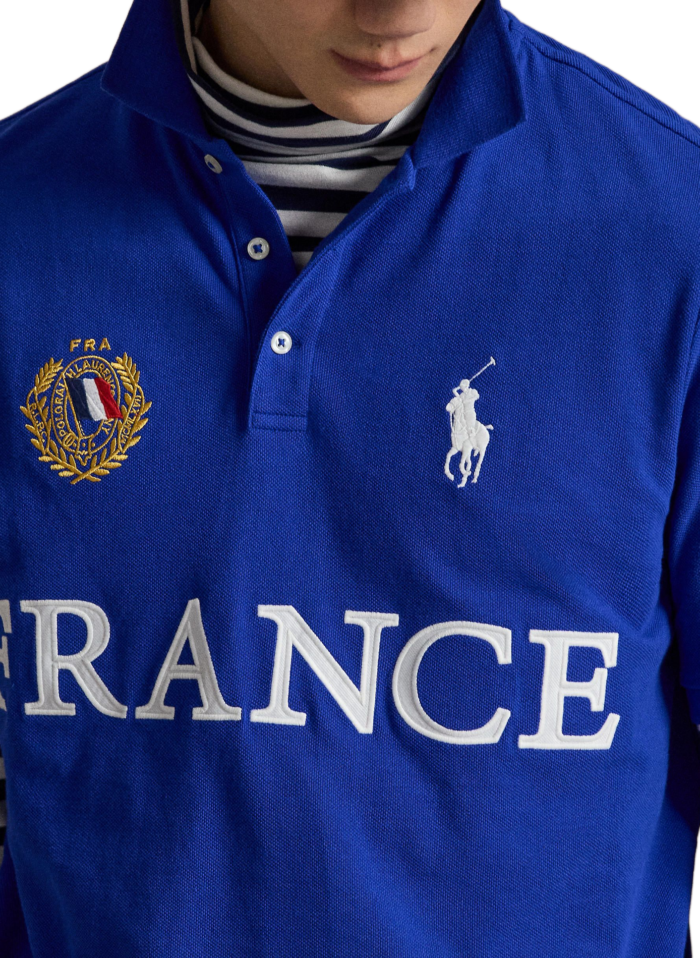 Rugby polo shirt from France in cotton POLO RALPH LAUREN Blue