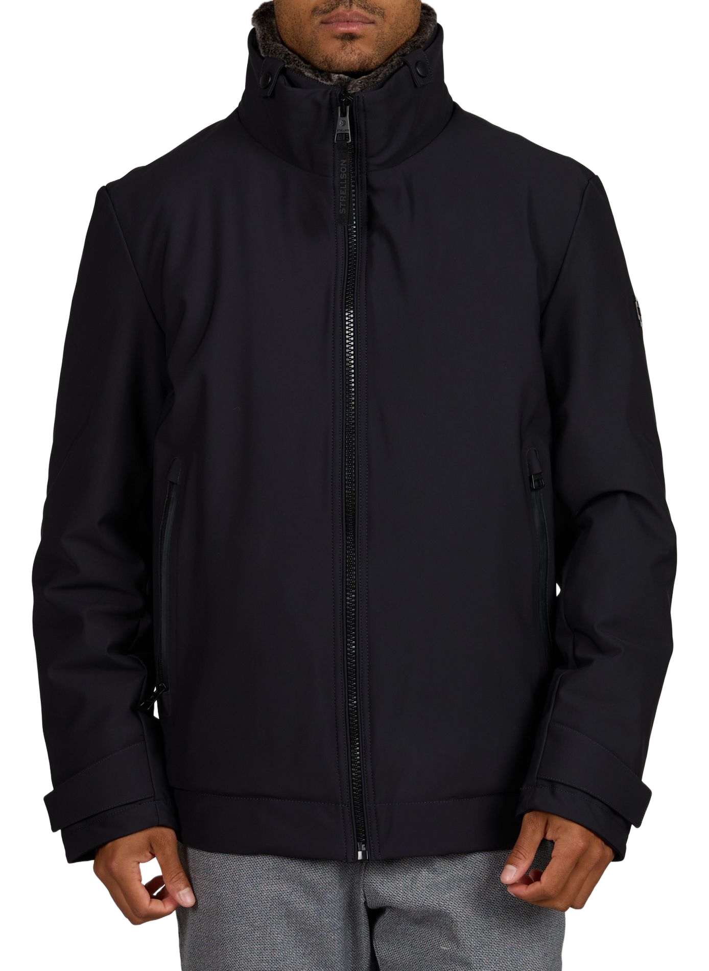 Blouson droit à col montant STRELLSON Bleu