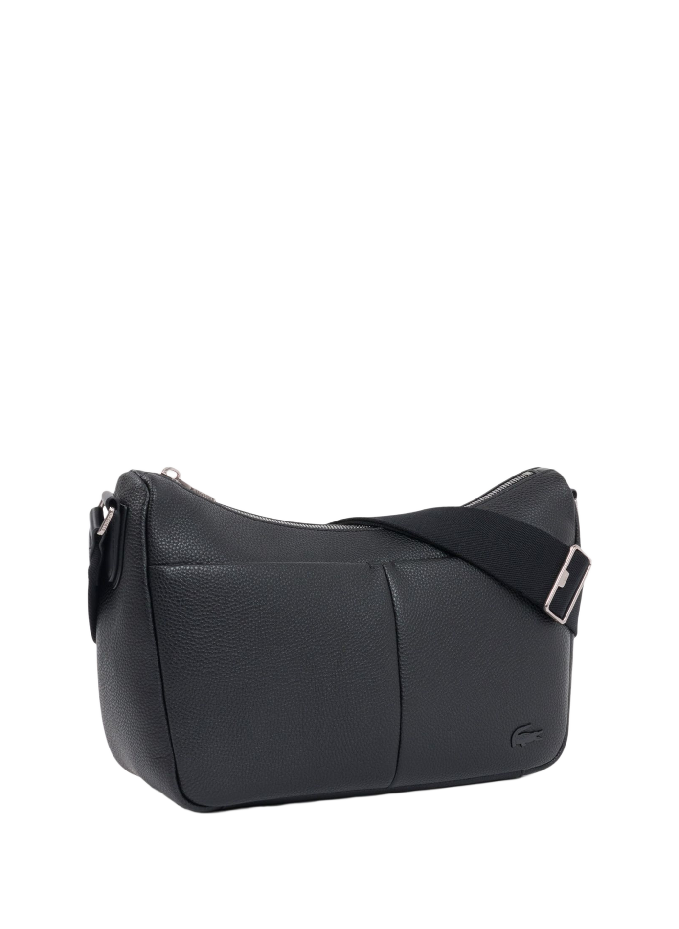 Sac bandoulière en cuir mélangé LACOSTE Schwarz