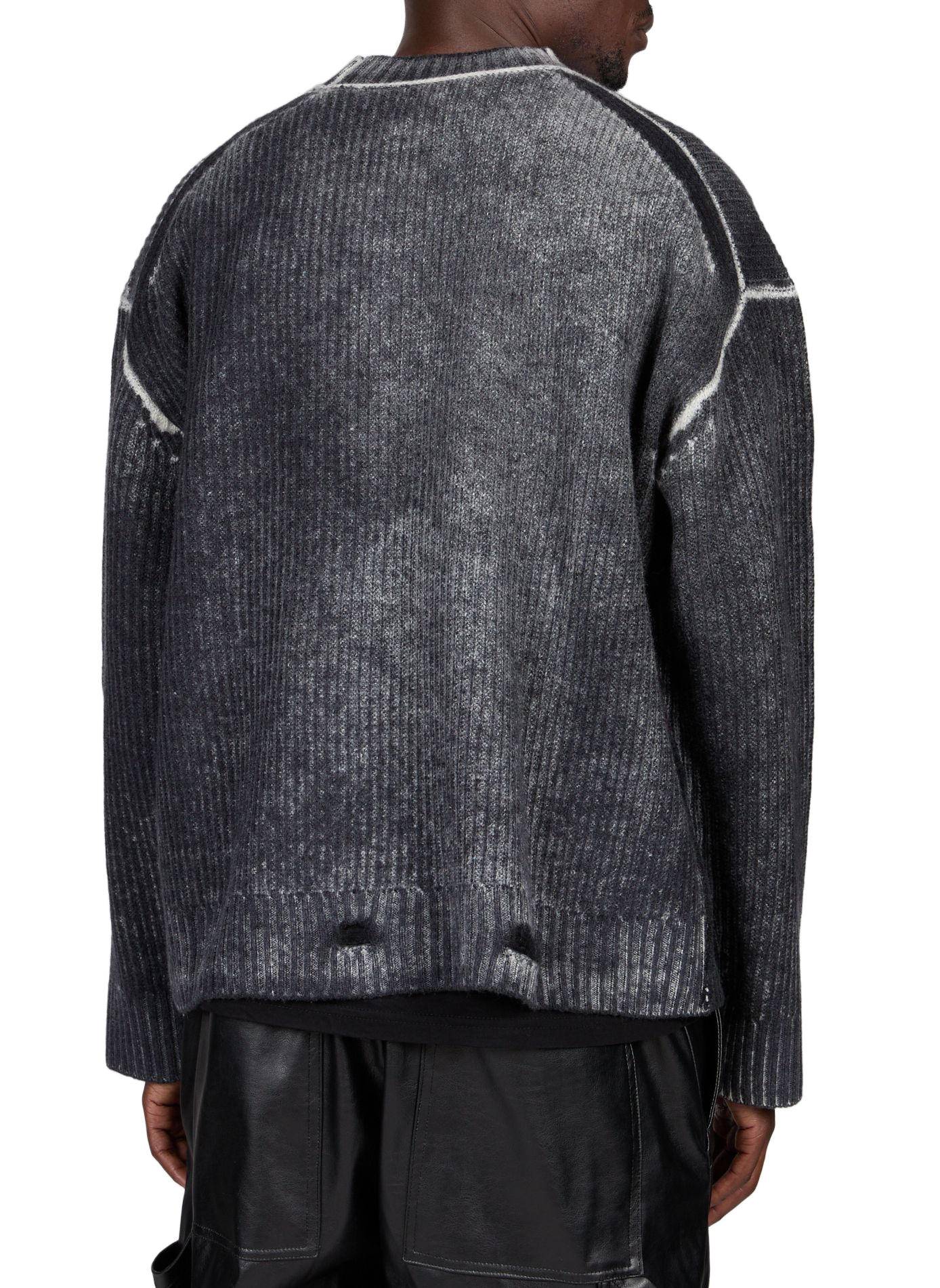 Wollstrickpullover REPRESENT Schwarz