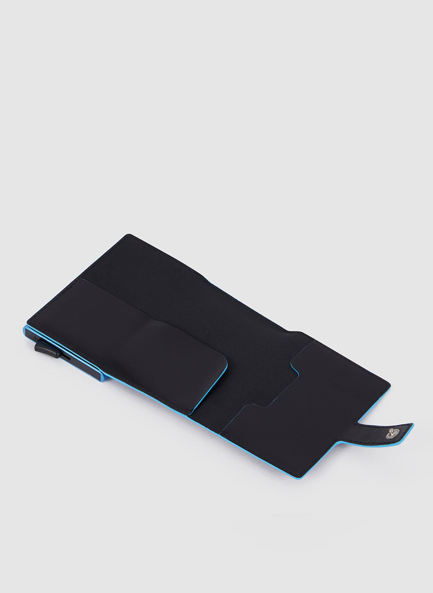 Pop-up metal and leather card holder | Black PIQUADRO Men