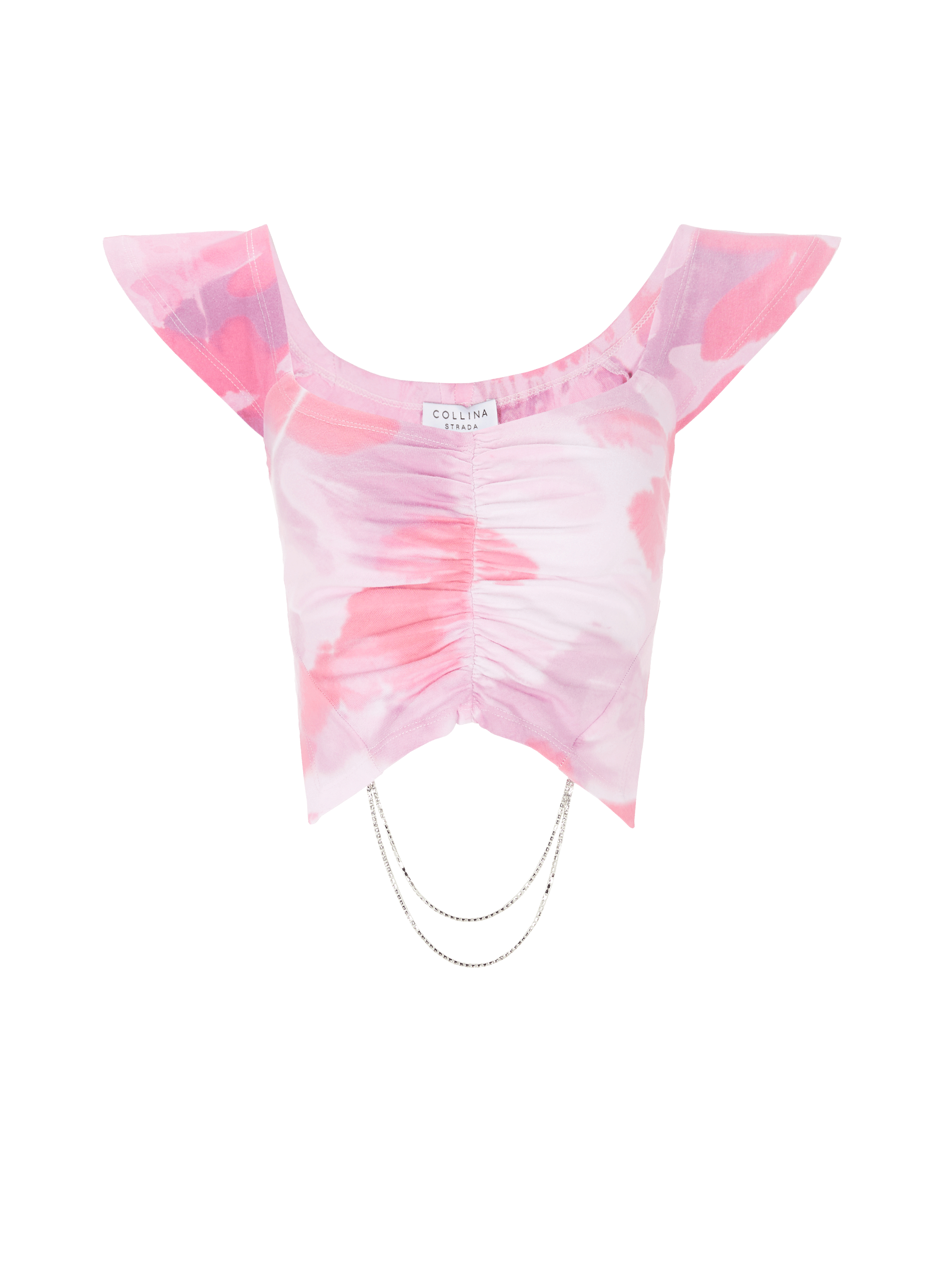 COLLINA STRADA Tie-dye cotton T-shirt Pink