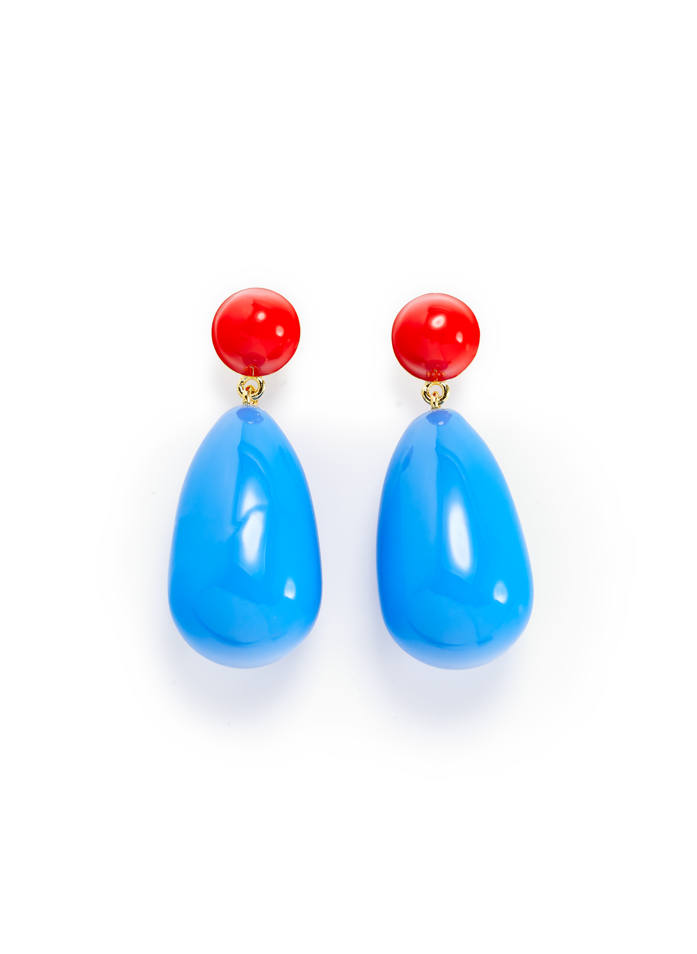 ESHVI Boucles d'oreille pendantes Bleu
