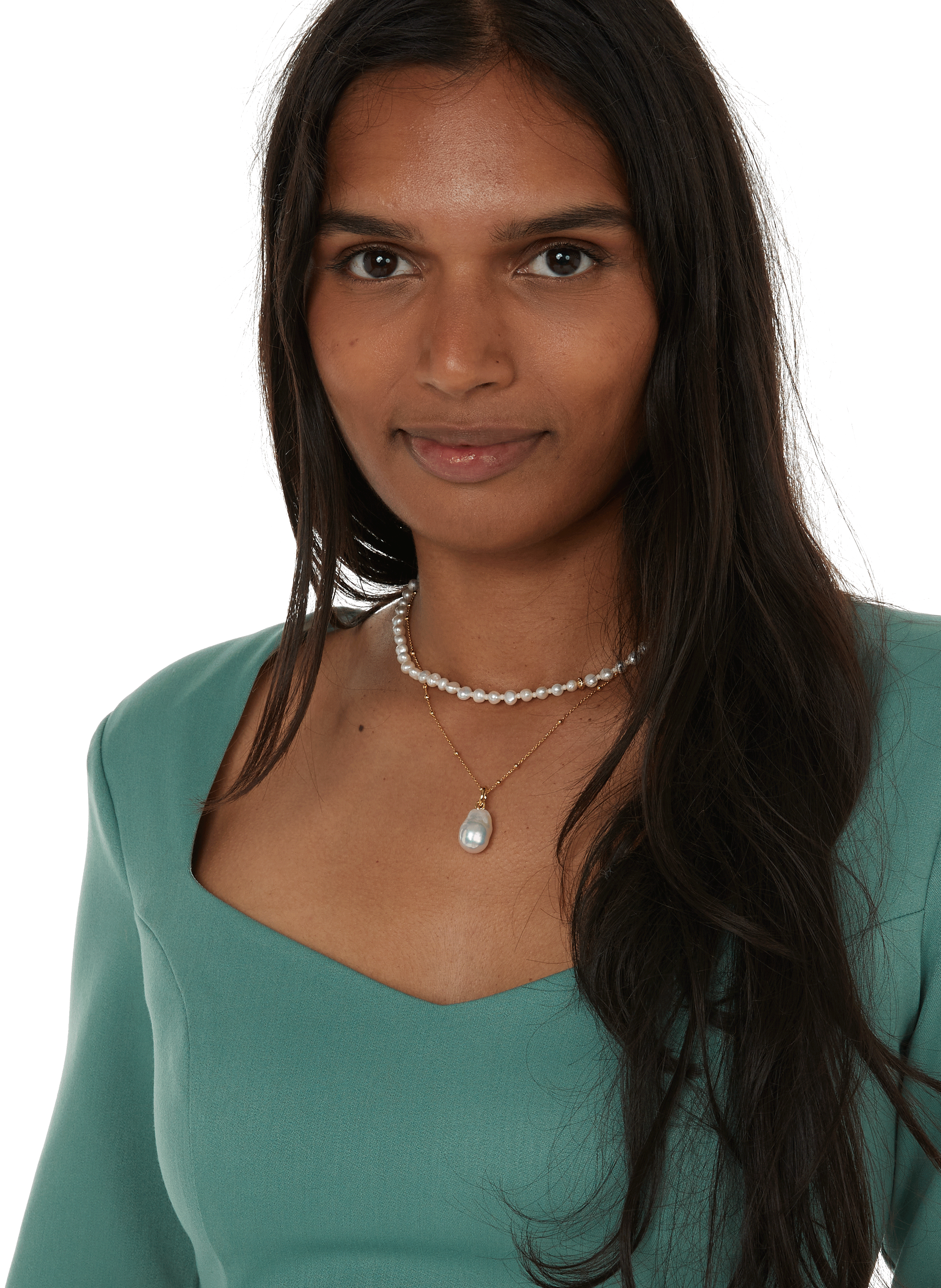 Petit Stellar Pearly necklace ANNI LU Golden