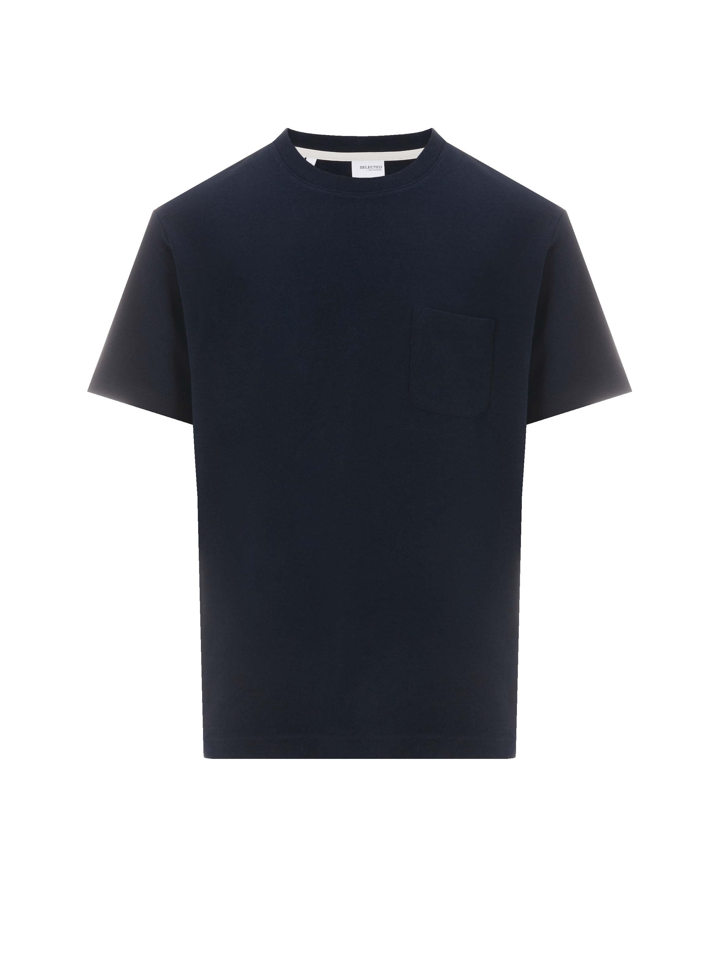 T-shirt col rond en coton recyclé et viscose