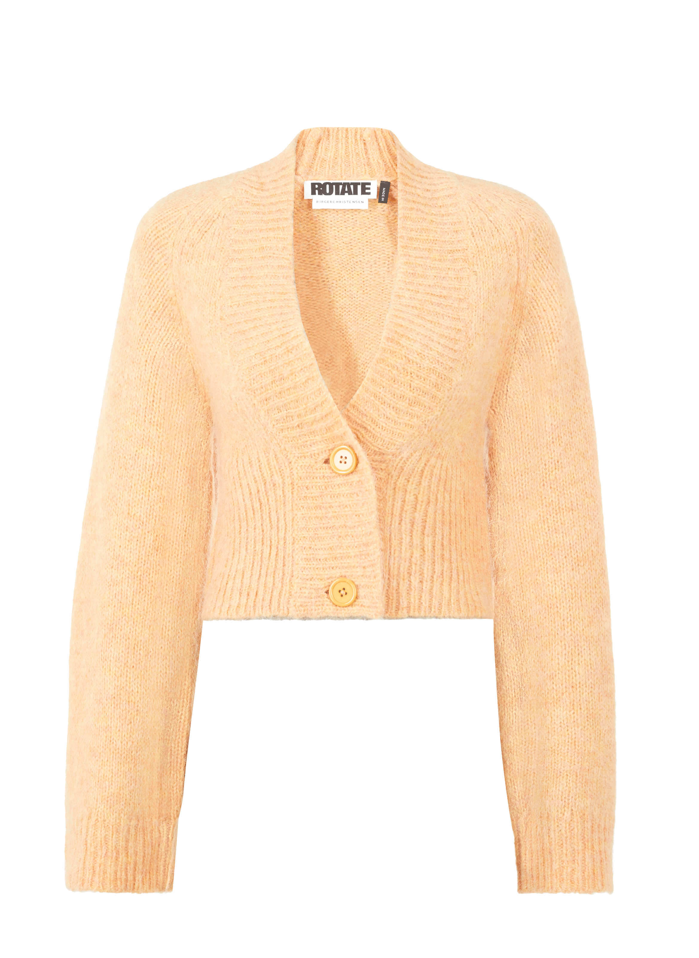 ROTATE Wool cardigan Orange