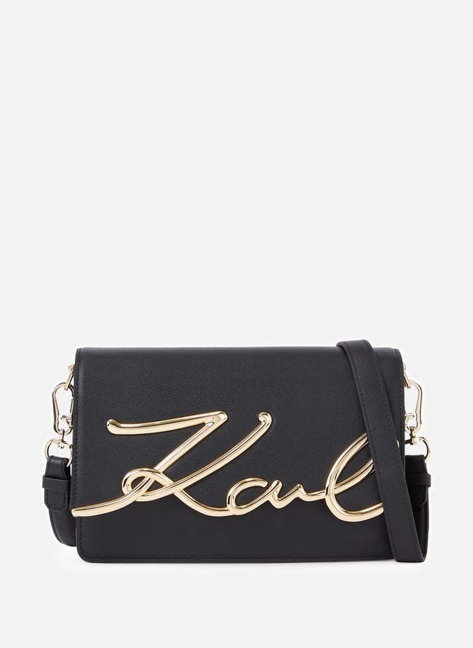 Sac K/Signature en cuir KARL LAGERFELD