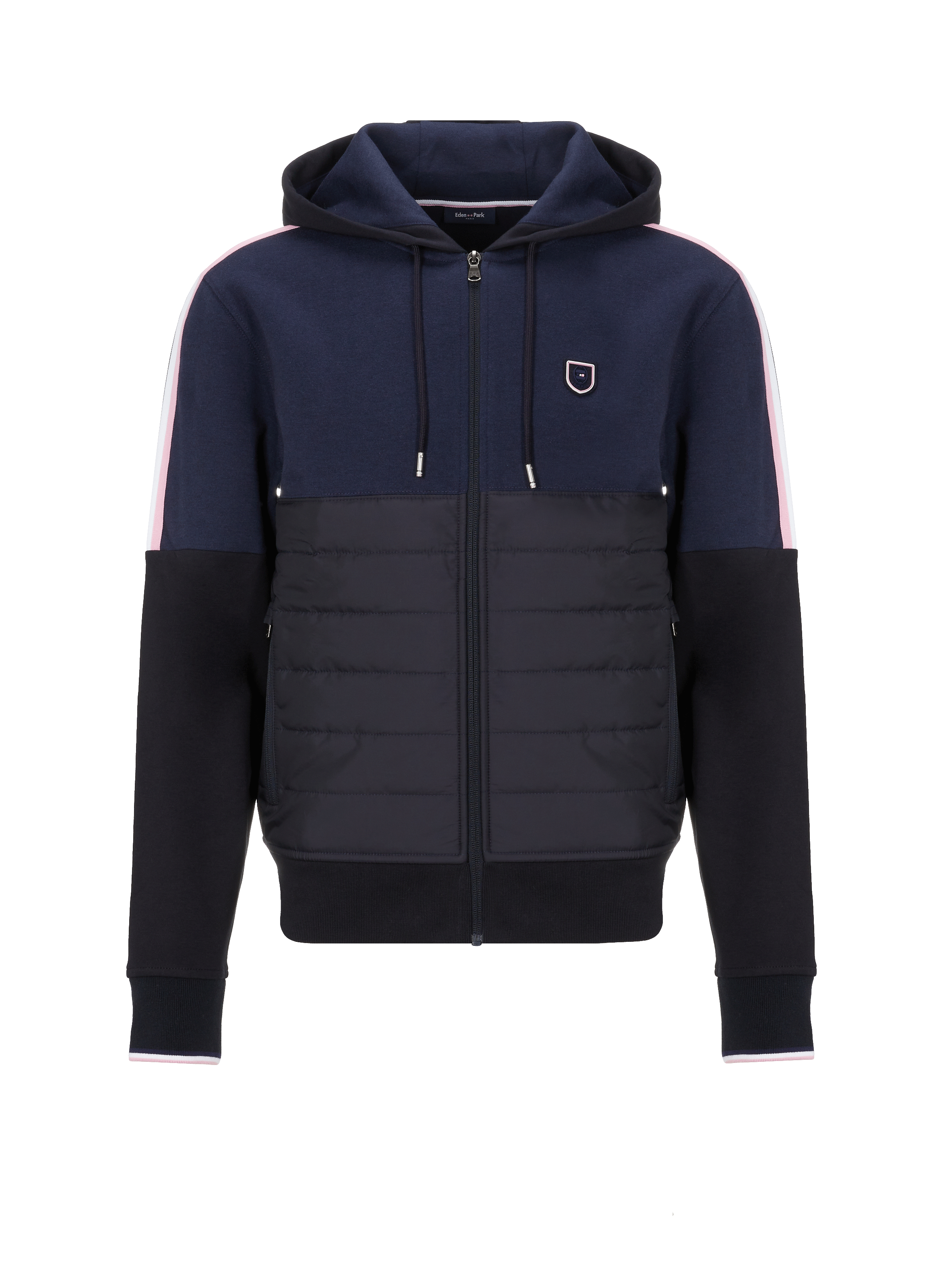 Hoodie zippé en coton