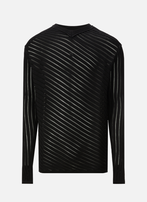 Transparent and openwork sweater BlackMISBHV 