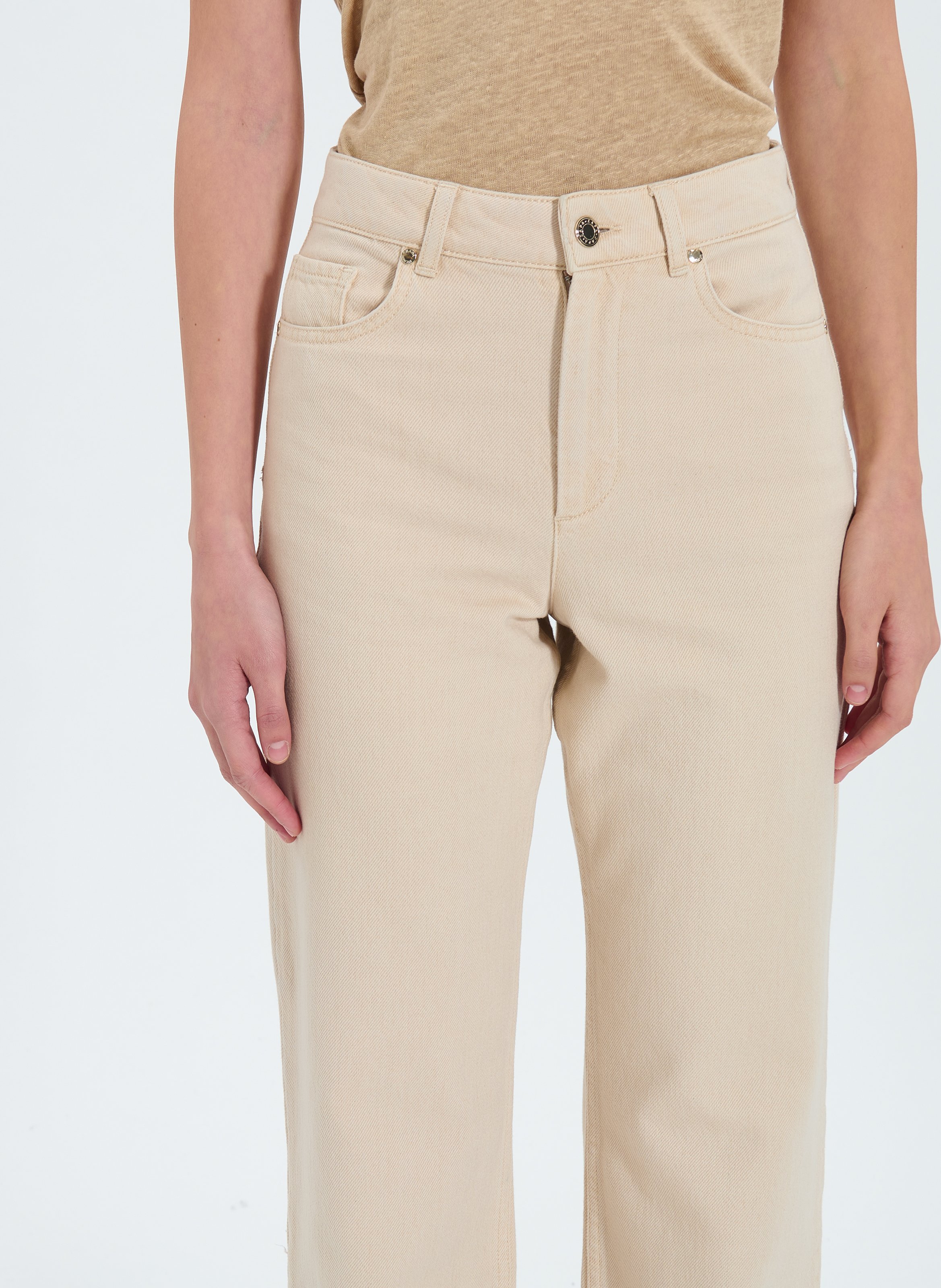 Jeans  pamcrop ZAPA Beige