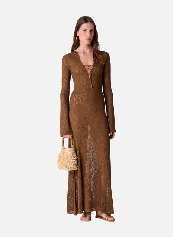 Robe longue ezilda Marron by VANESSA BRUNO VANESSA BRUNO Robe longue ezilda Marron
