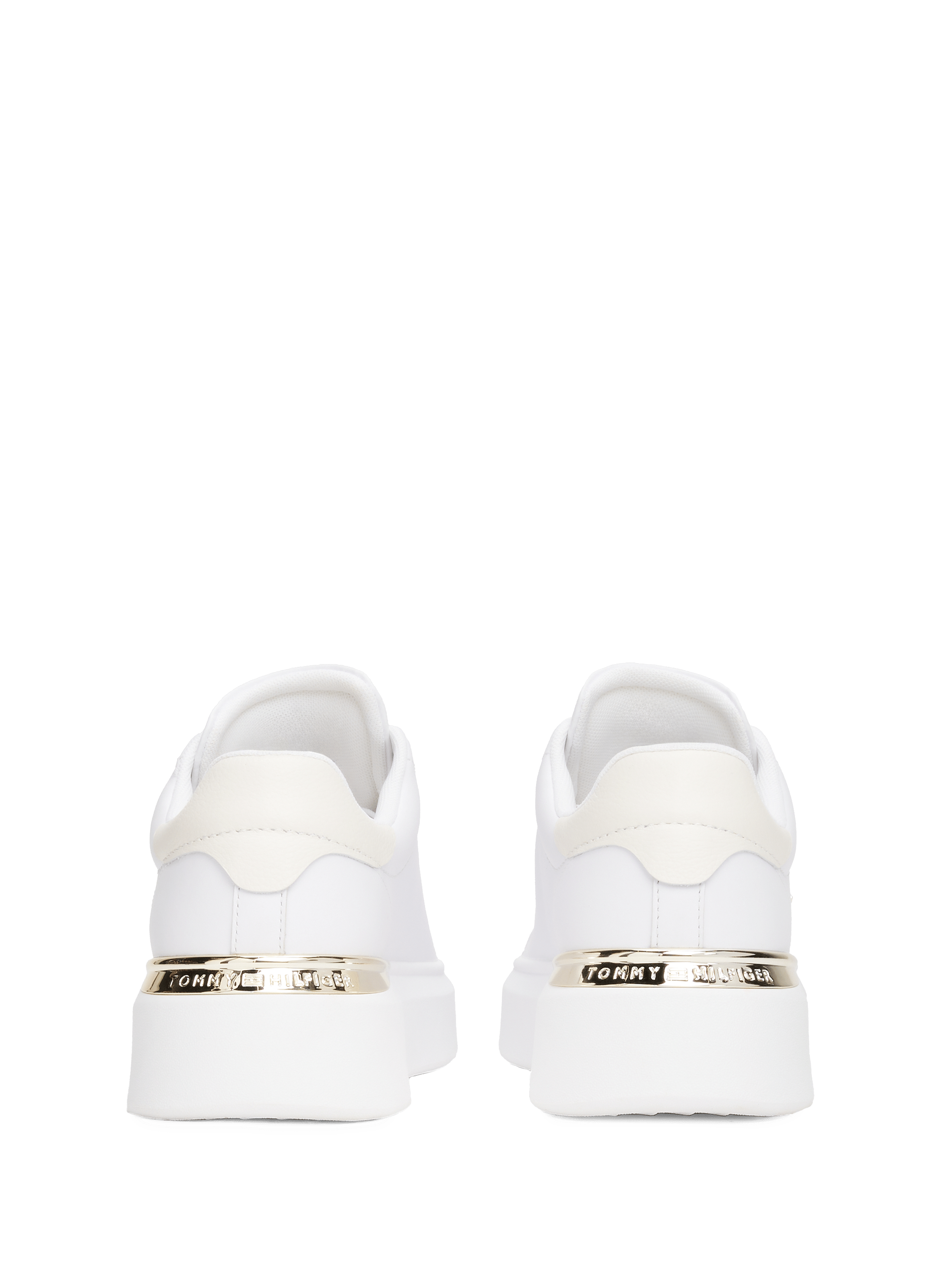 Baskets basses en cuir  TOMMY HILFIGER Blanc