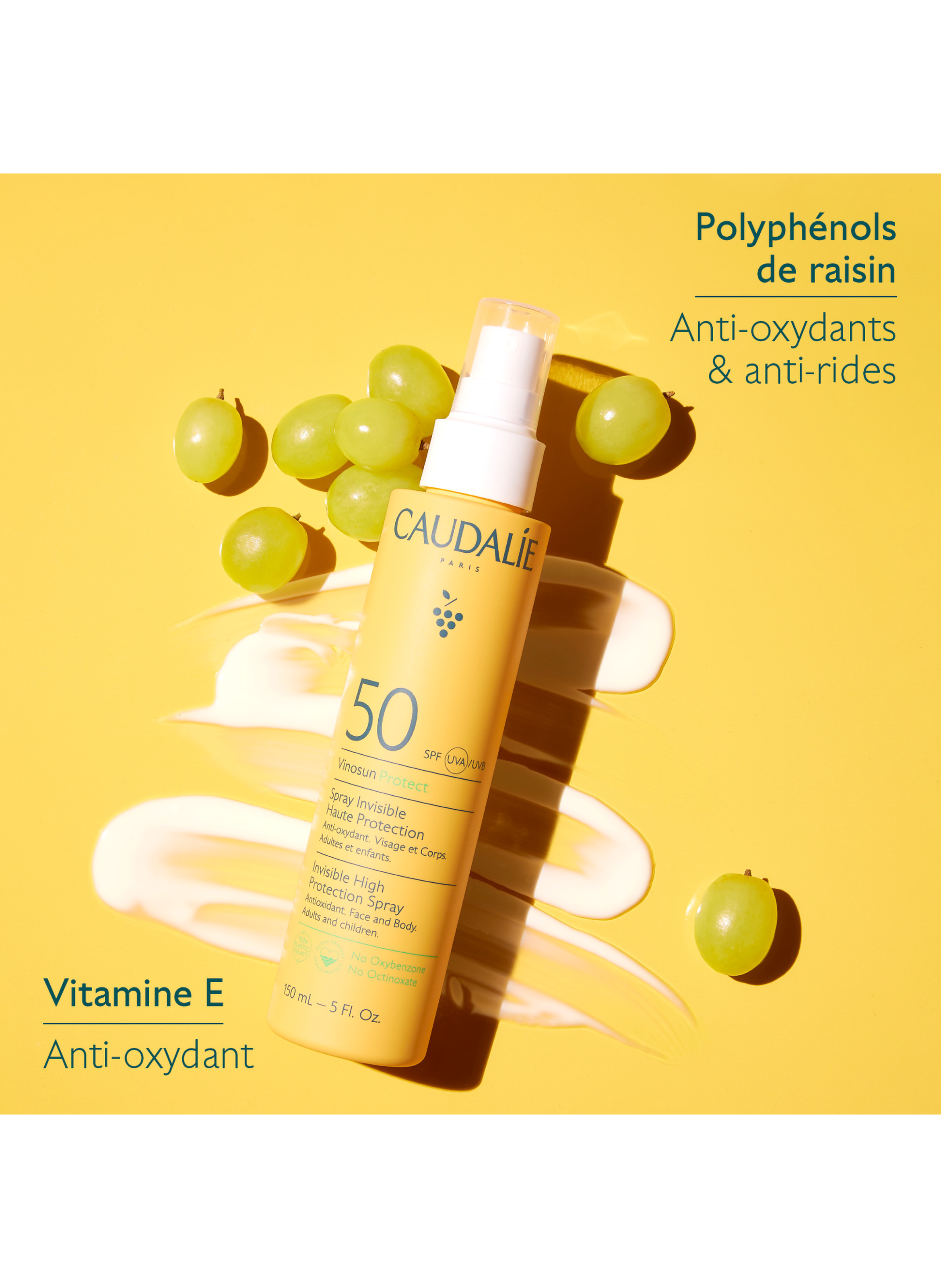 Vinosun High Protection SPF50 Spray CAUDALIE No color