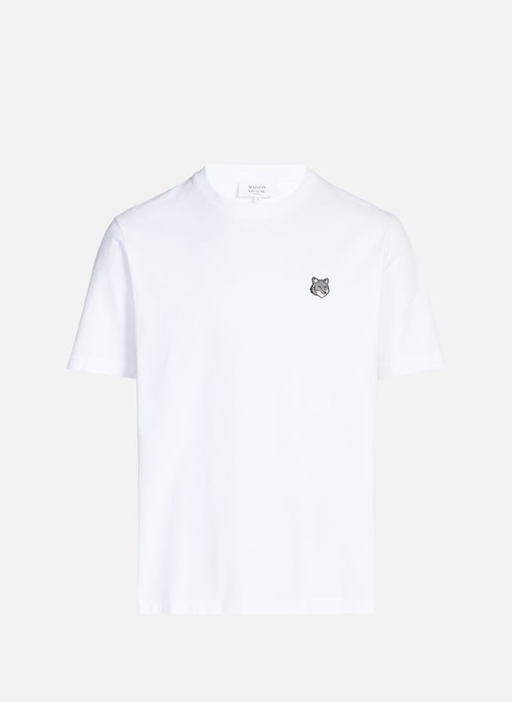 T-shirt en coton Grey Fox Comfort Blanc by MAISON KITSUNÉ MAISON KITSUNÉ T-shirt en coton Grey Fox Comfort Blanc